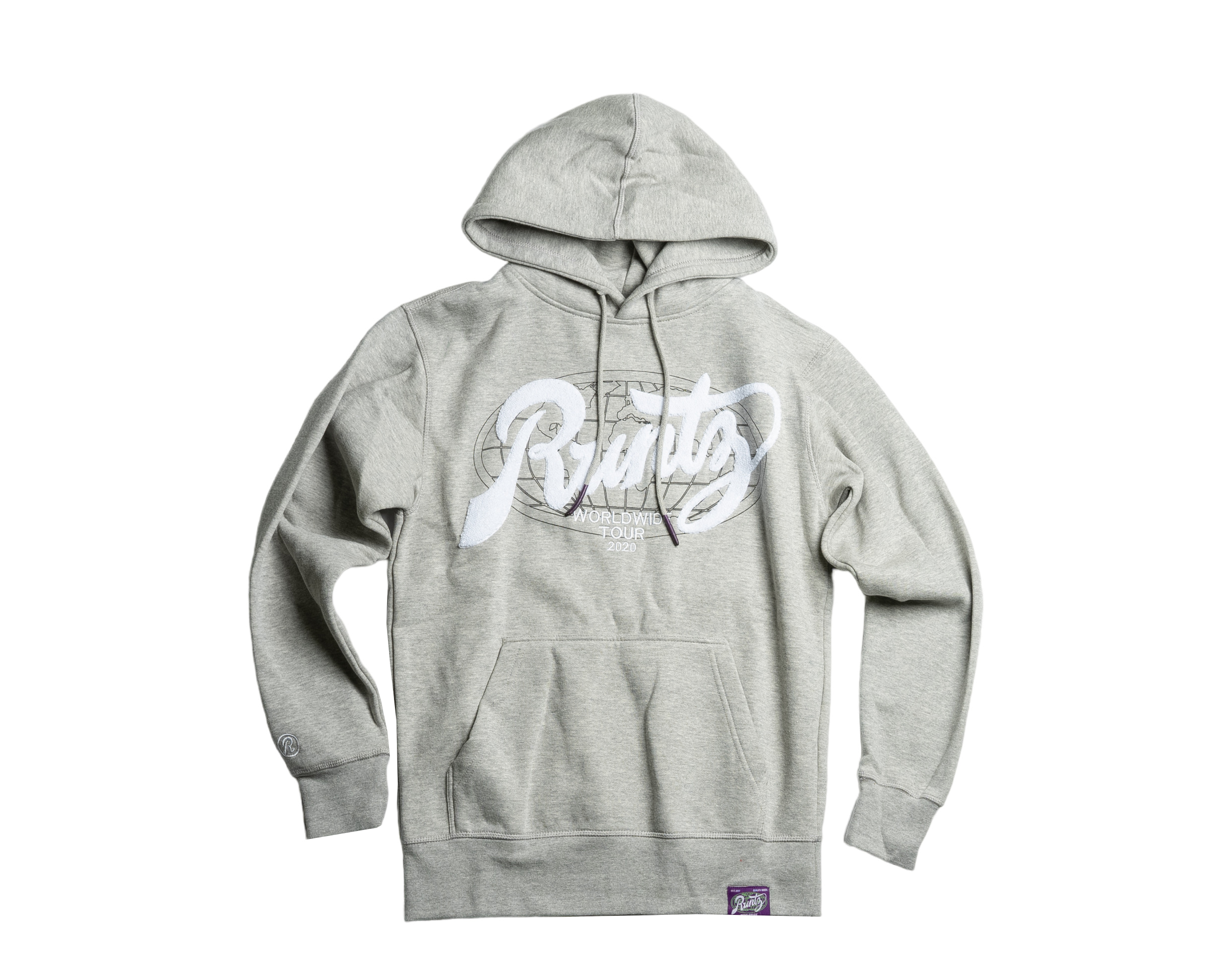 Runtz Worldwide Tour Pull-Over Heather Grey Men's Hoodie 33580-HTR