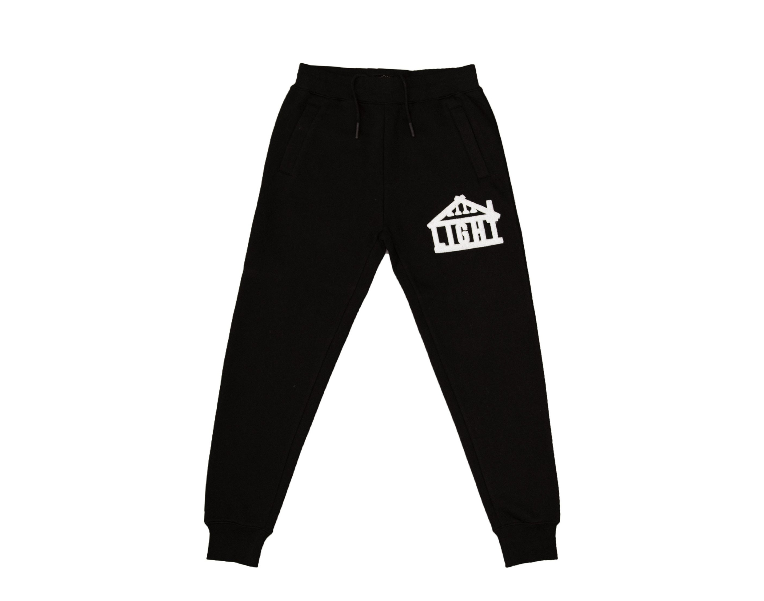 mrn HP Farms Lighthouse Joggers Black/White Men's Sweatpants 36346-BLK