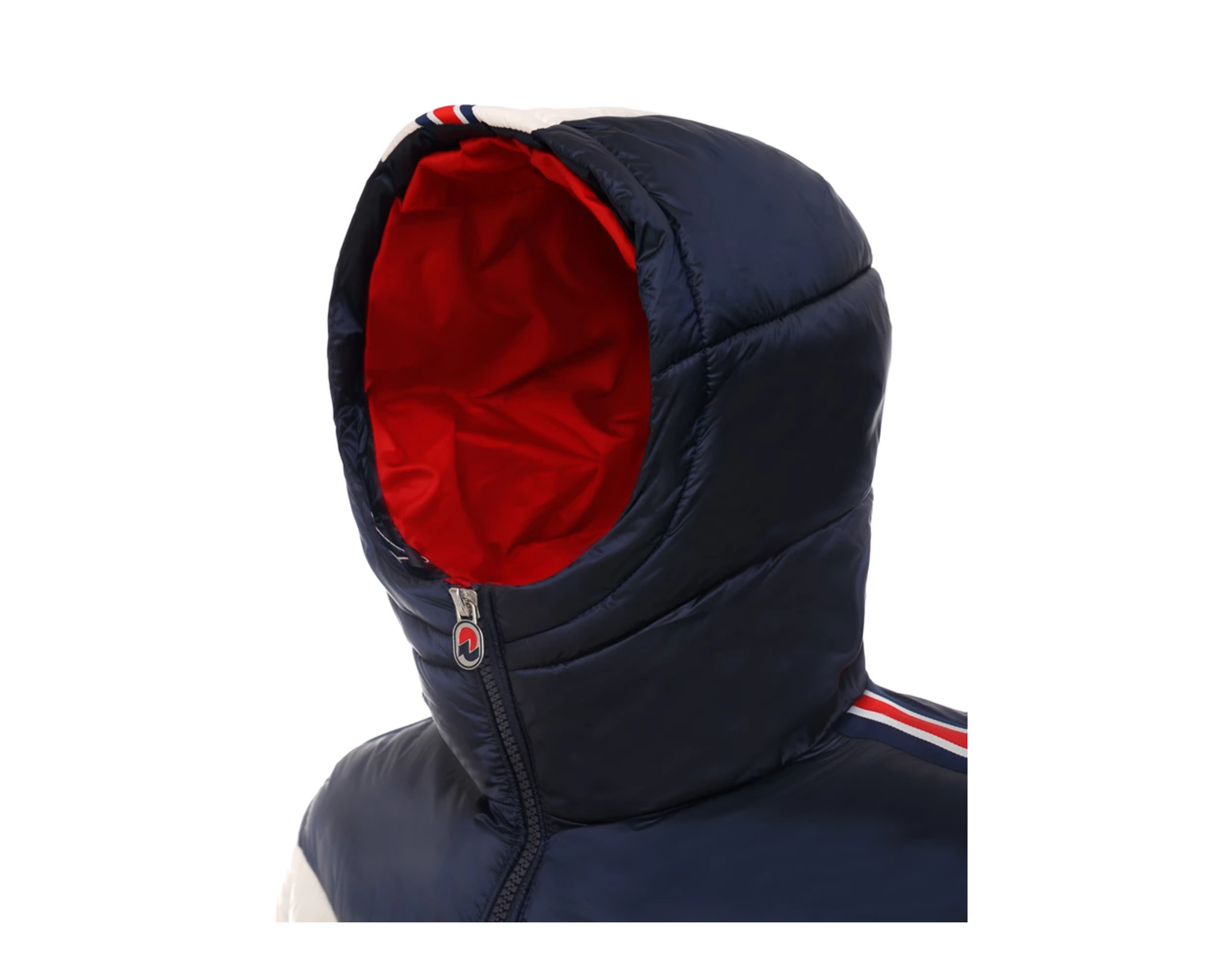 Invicta Marco Bomber with Hood Grey/Navy/Red Men's Jacket 4431595U-1462 - Picture 4 of 4