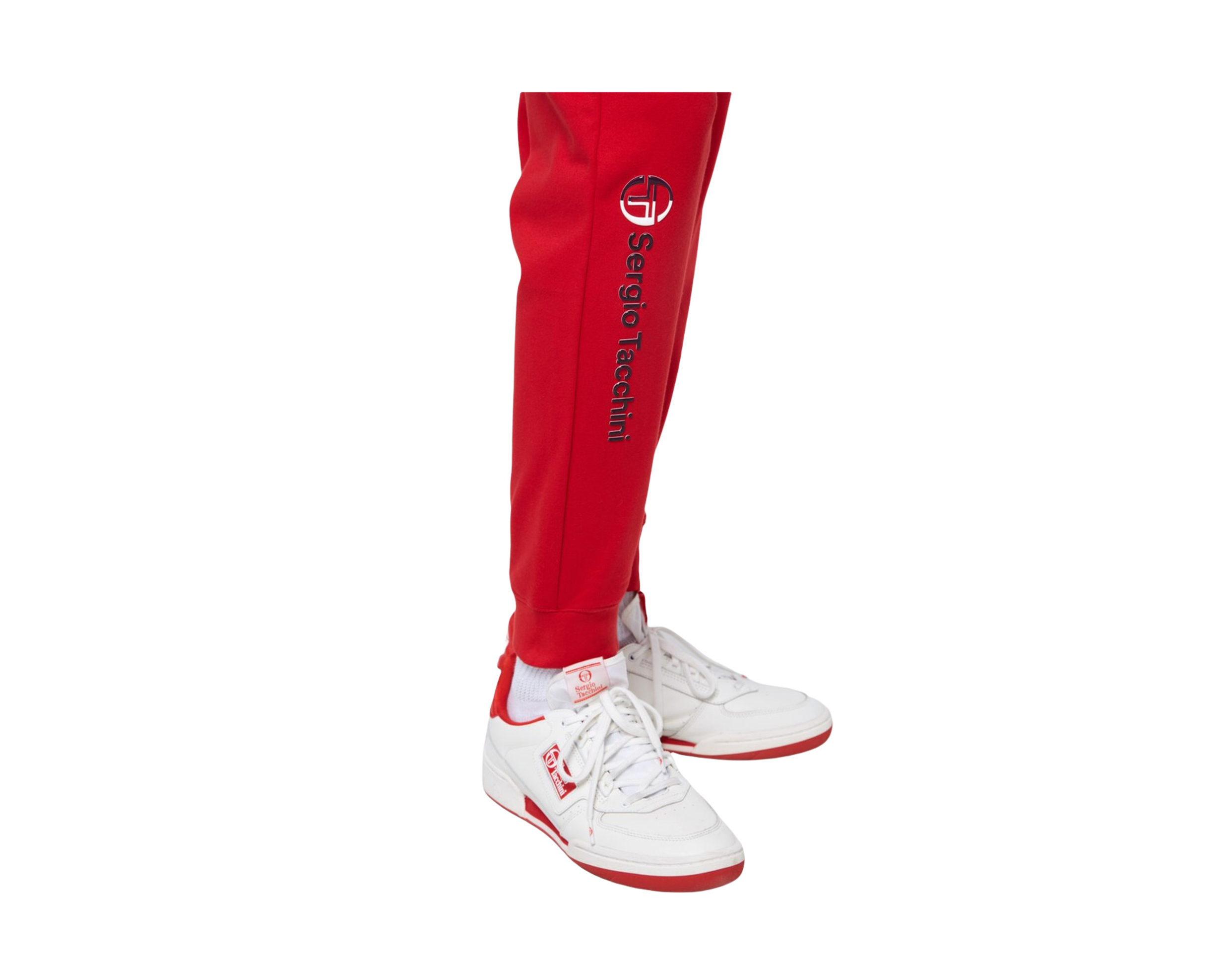 Sergio Tacchini Essential High Risk Red Sweatpants STF21M50177-633 - Picture 9 of 12