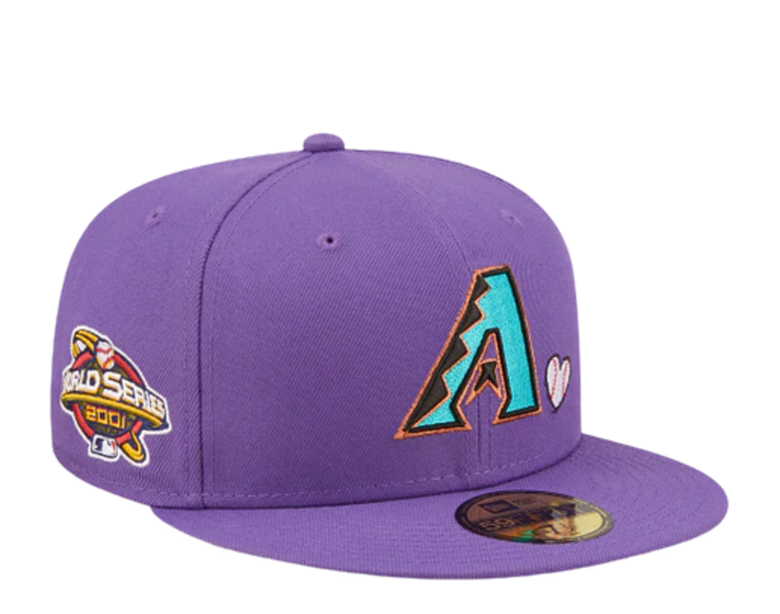 New Era Arizona Diamondbacks Team Heart 59FIFTY Fitted 60243666 - Purple 2001 - Bild 8 von 14