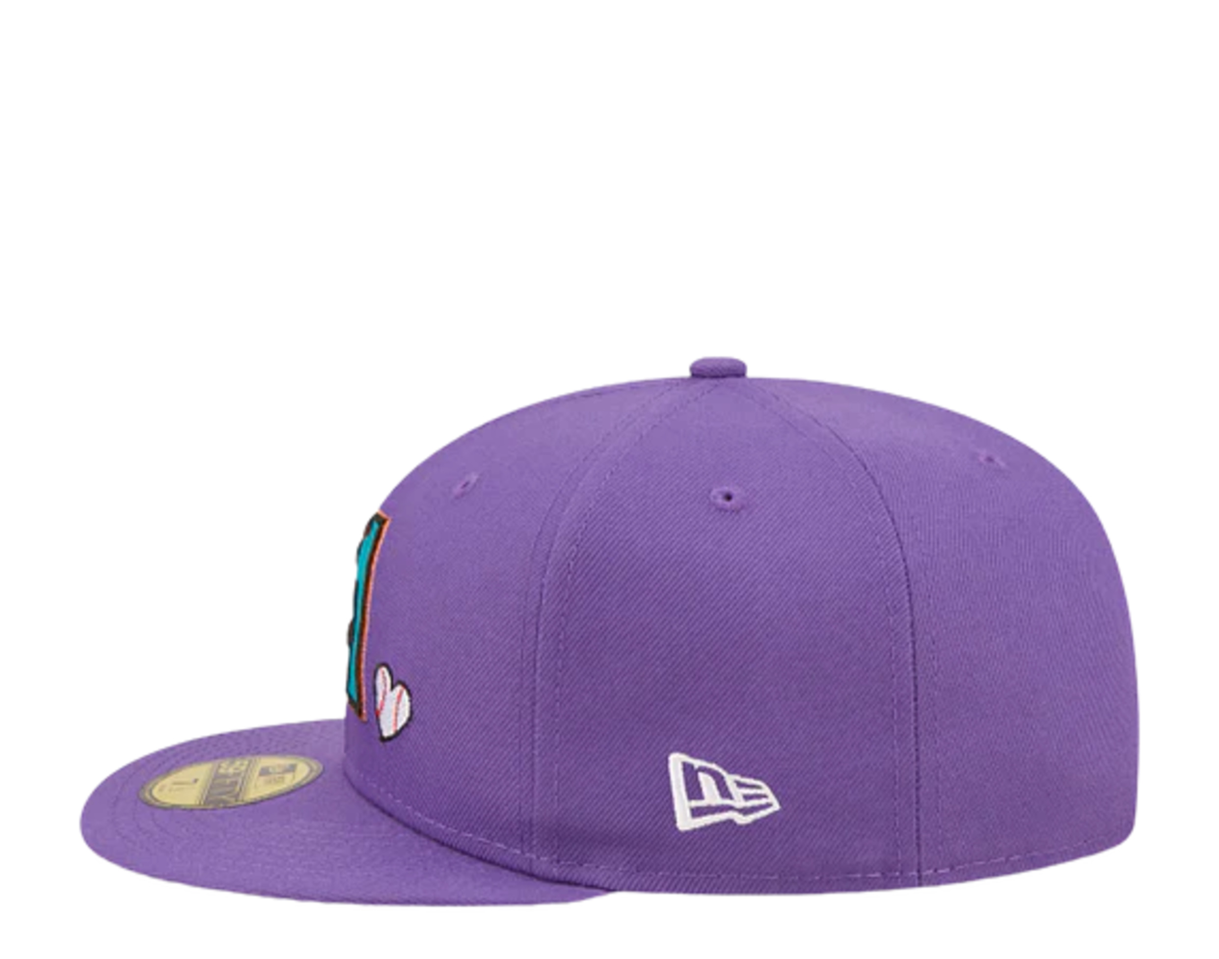New Era Arizona Diamondbacks Team Heart 59FIFTY Fitted 60243666 - Purple 2001 - Bild 14 von 14