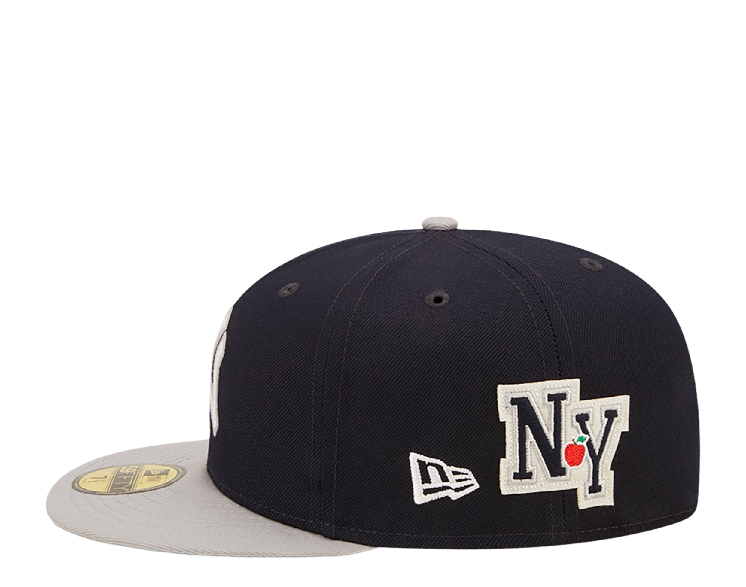 New Era New York Yankees Letterman 59FIFTY Passkappe 60296432 - marineblau/grau - Bild 14 von 14