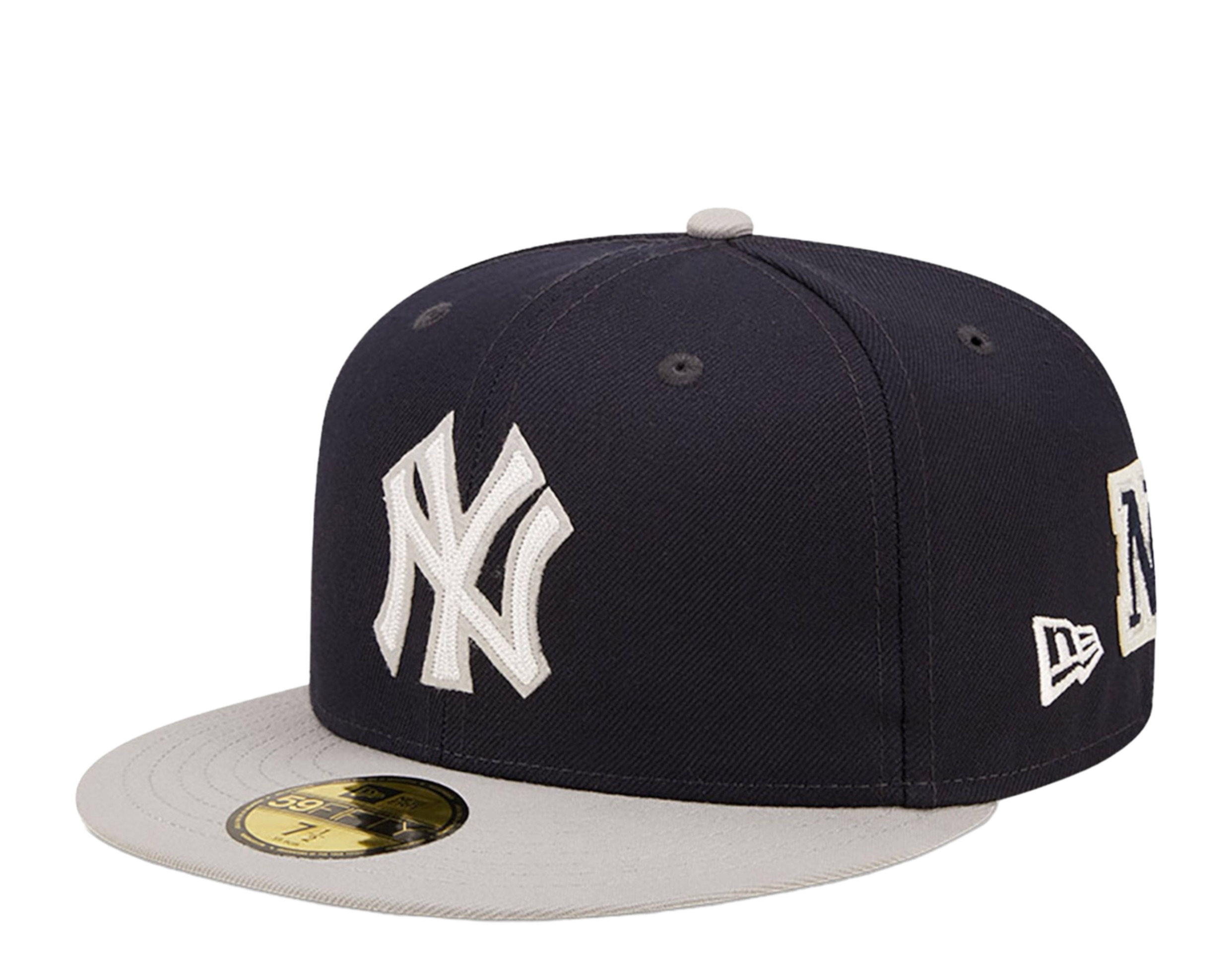 New Era New York Yankees Letterman 59FIFTY Passkappe 60296432 - marineblau/grau - Bild 10 von 14