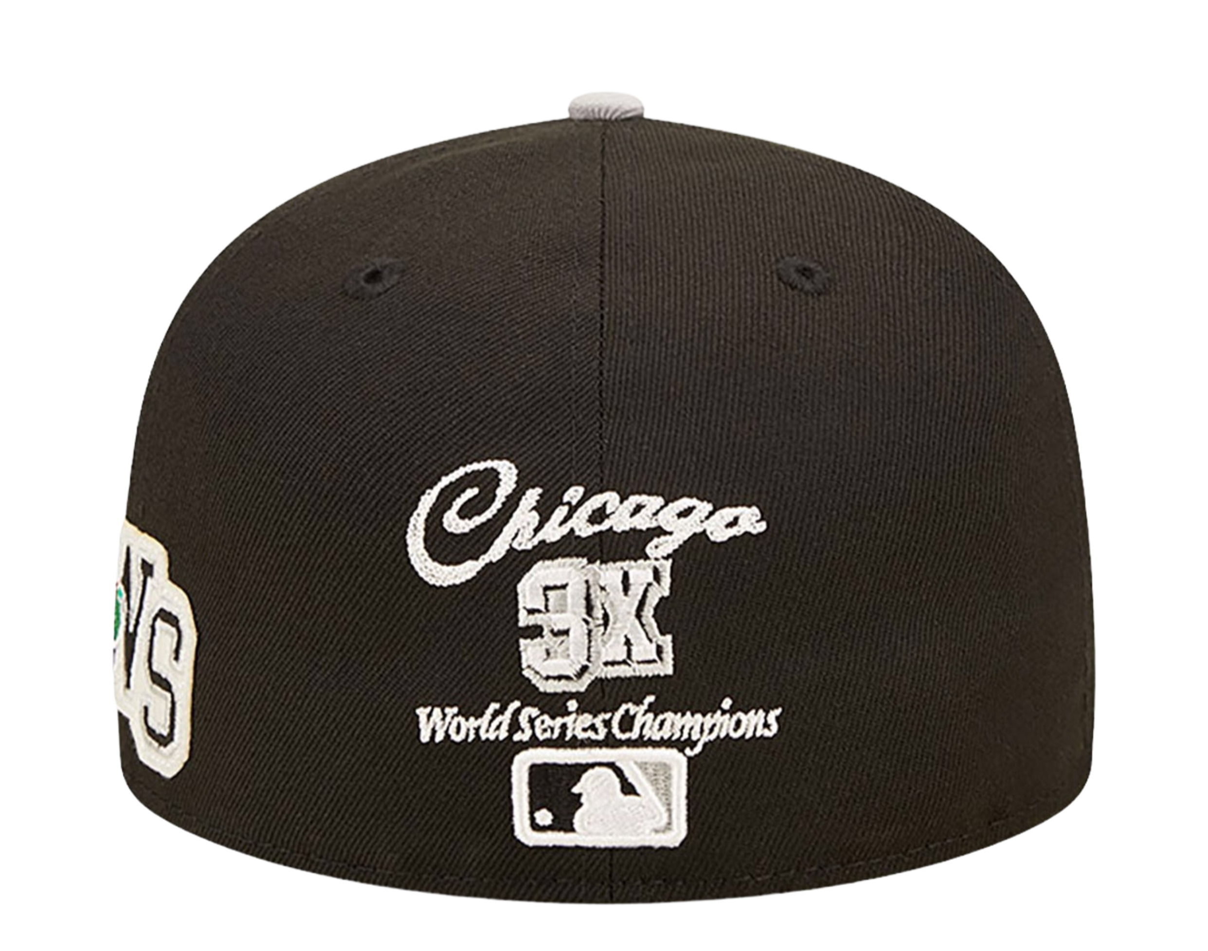 New Era 59FIFTY Chicago White Sox Letterman – Cappellino Rigido Nero/grigio