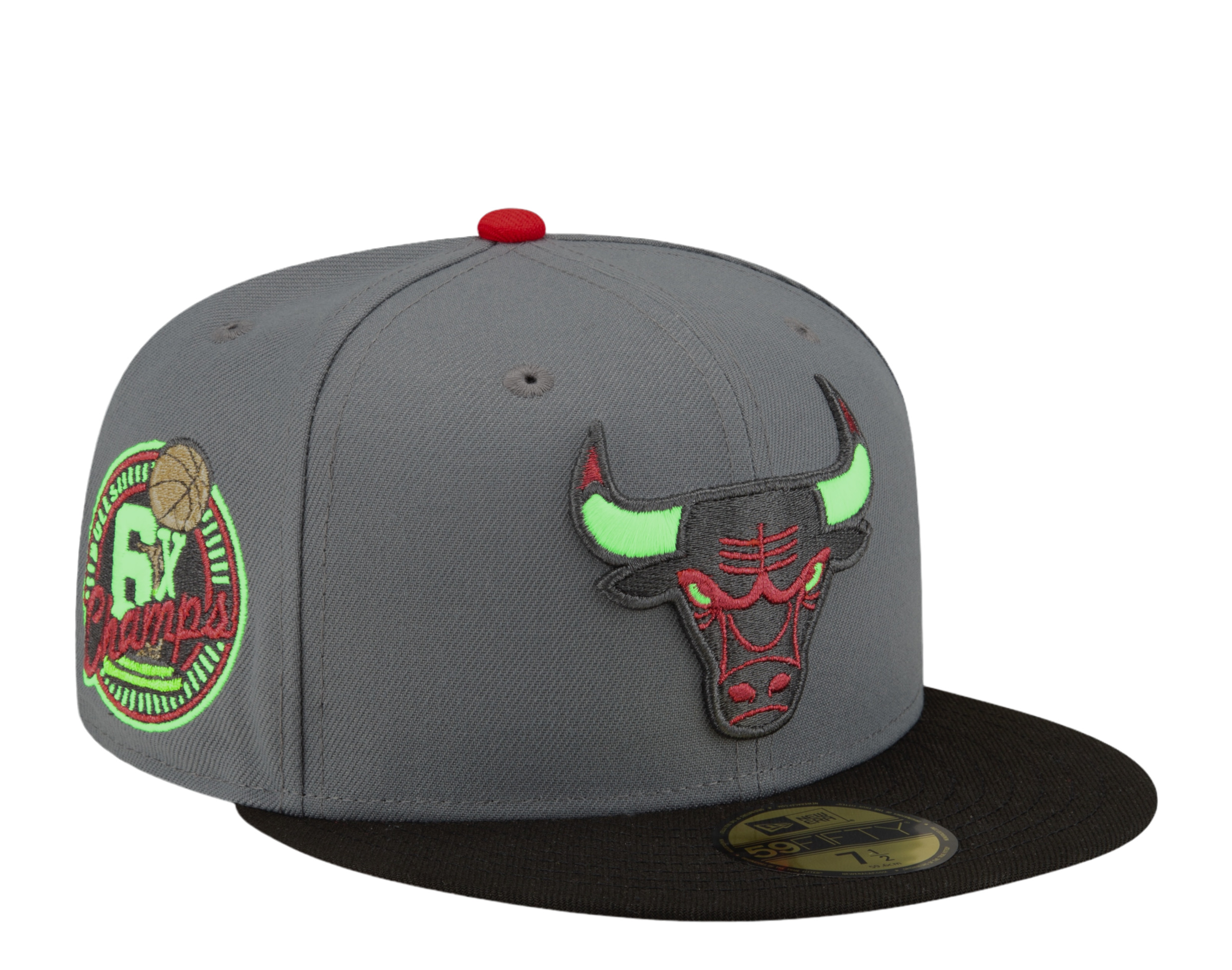 New Era Chicago Bulls Championship GLOW IN THE DARK 59FIFTY Fitted 70808387 - Bild 13 von 16