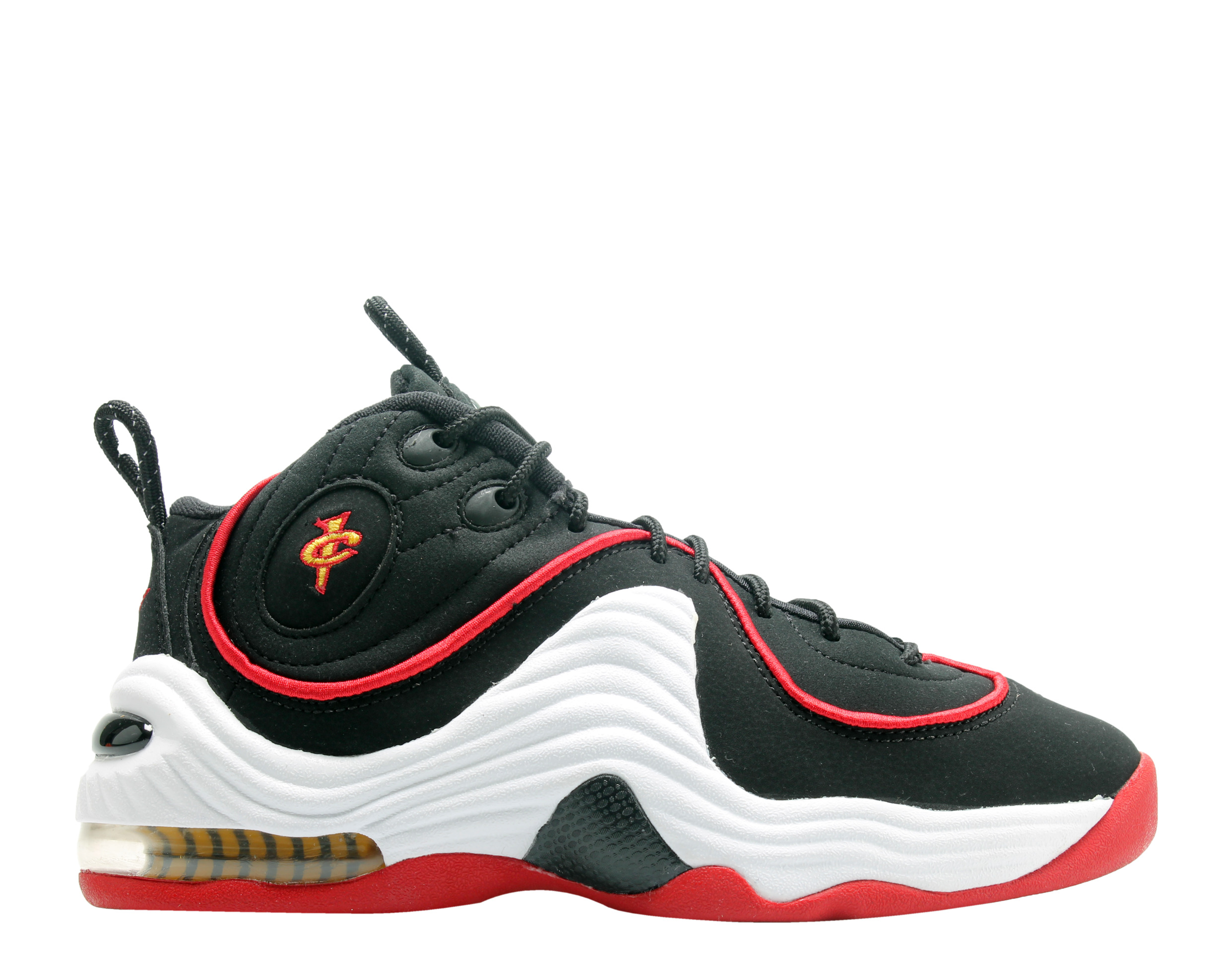 Nike Air Penny II (GS) Black/White-Red Big Kids Basketball Shoes