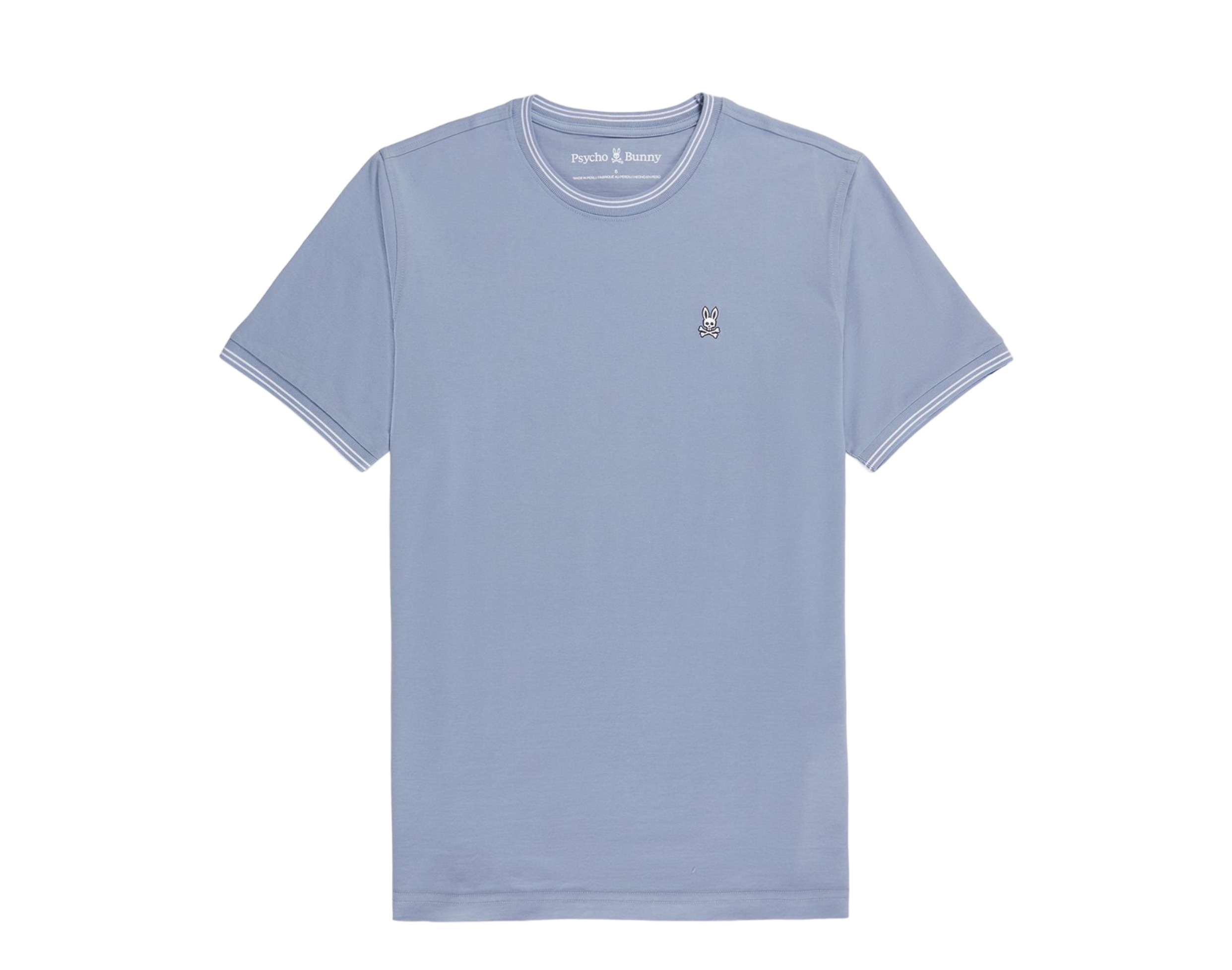 Psycho Bunny Men's Logan Tee Chambray Blue Shirt B6U137Y1PC-BLUCHA - Picture 2 of 3