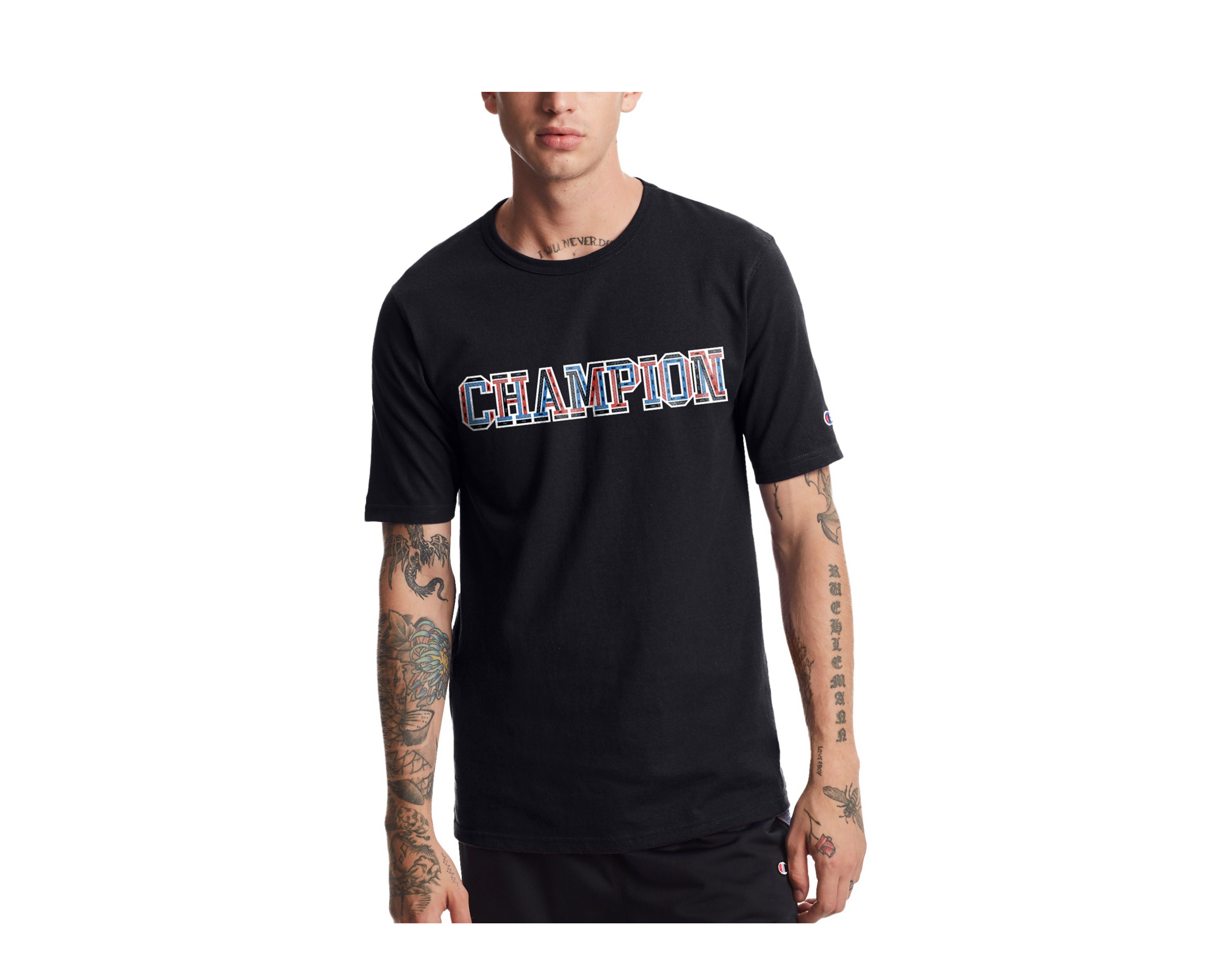 Champion C-Life Heritage 3-D Logo SS Black Men’s Tee Shirt GT19-586338-001