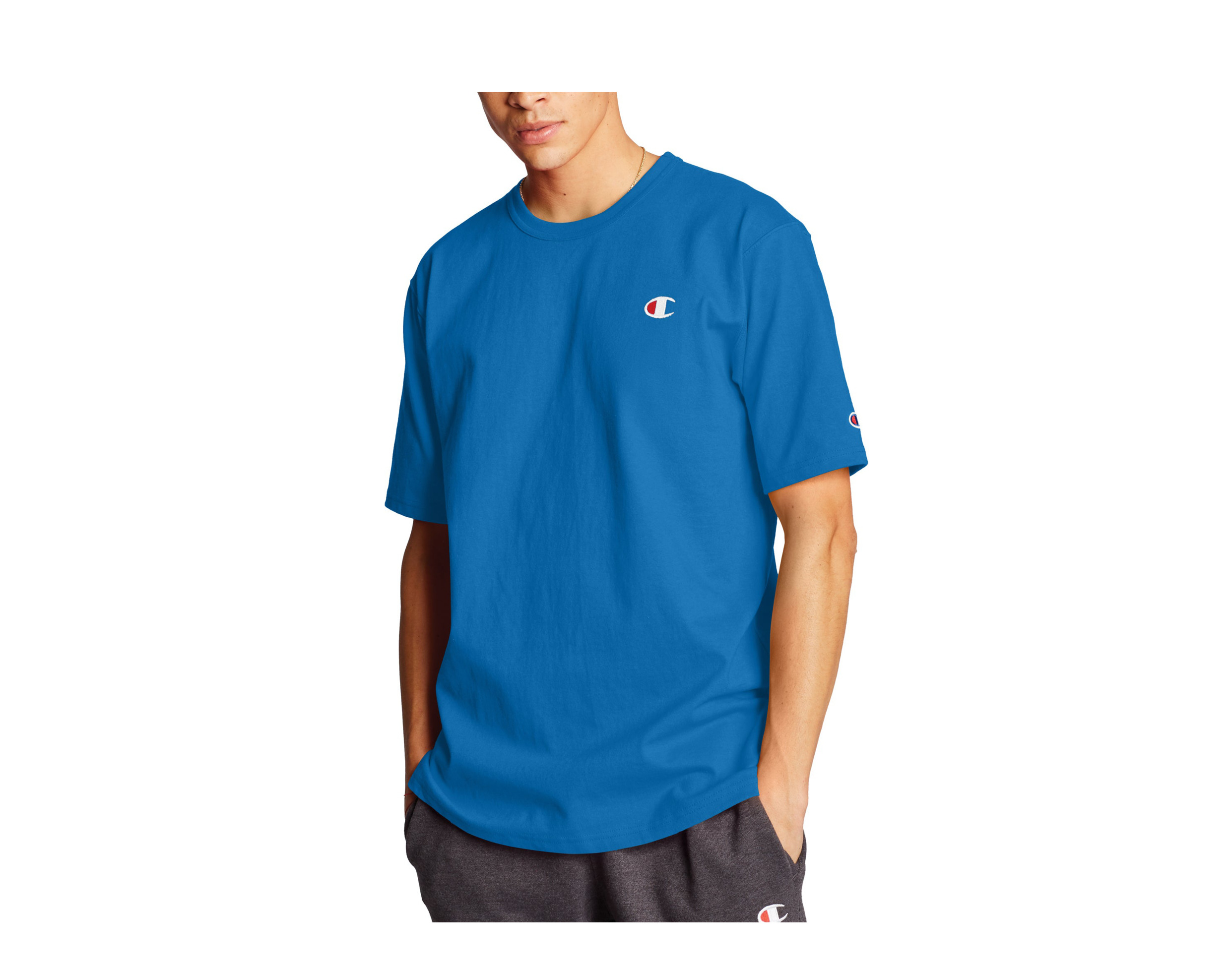 Champion C-Life Heritage C Logo SS Blue Jay Men's Tee Shirt GT19-Y06145-Y18