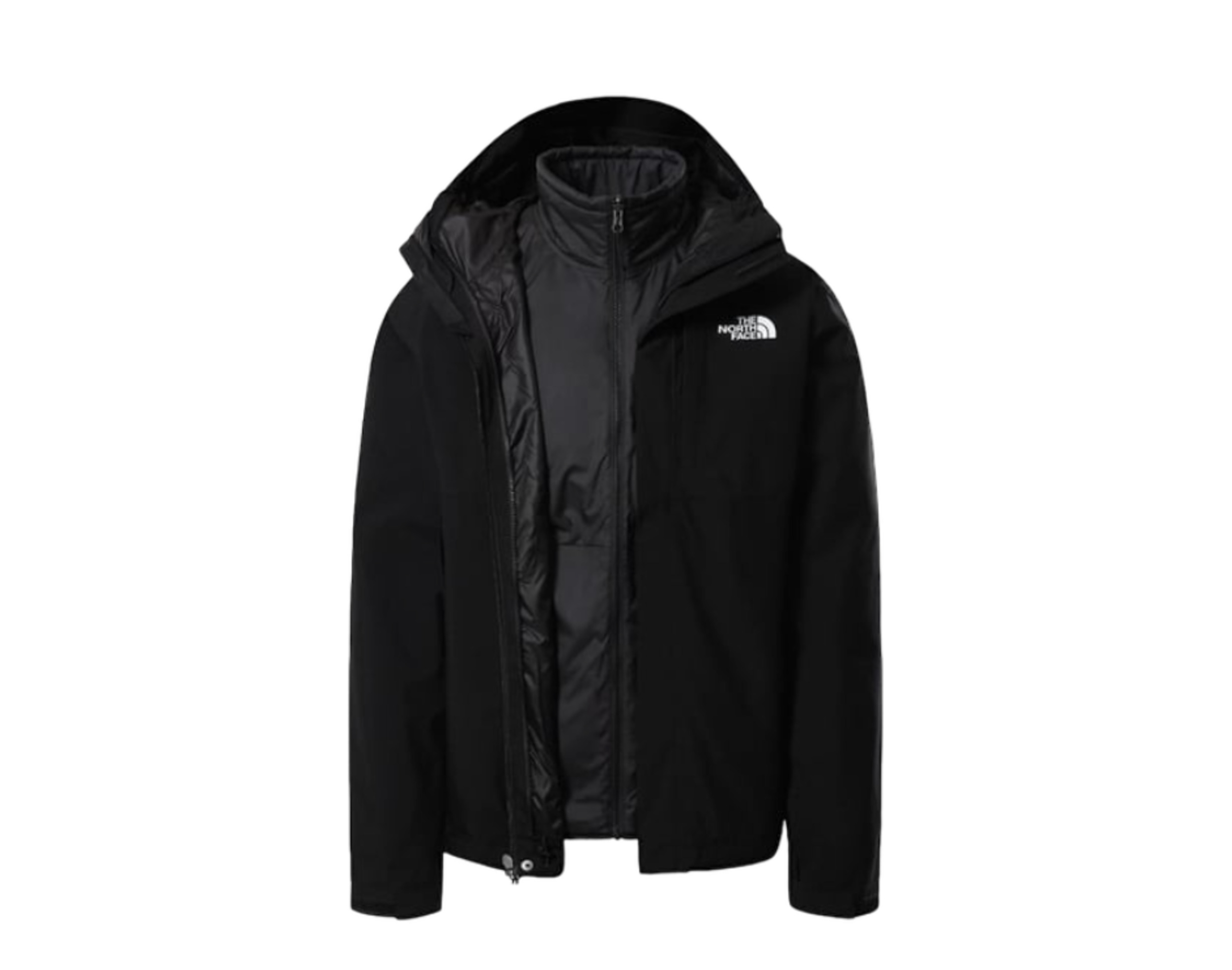 Click to view more detailed imagery on our partner's website Pre-owned The North Face Carto Triclimate Hooded 3-in-1 Men's Jacket In Tnf Black