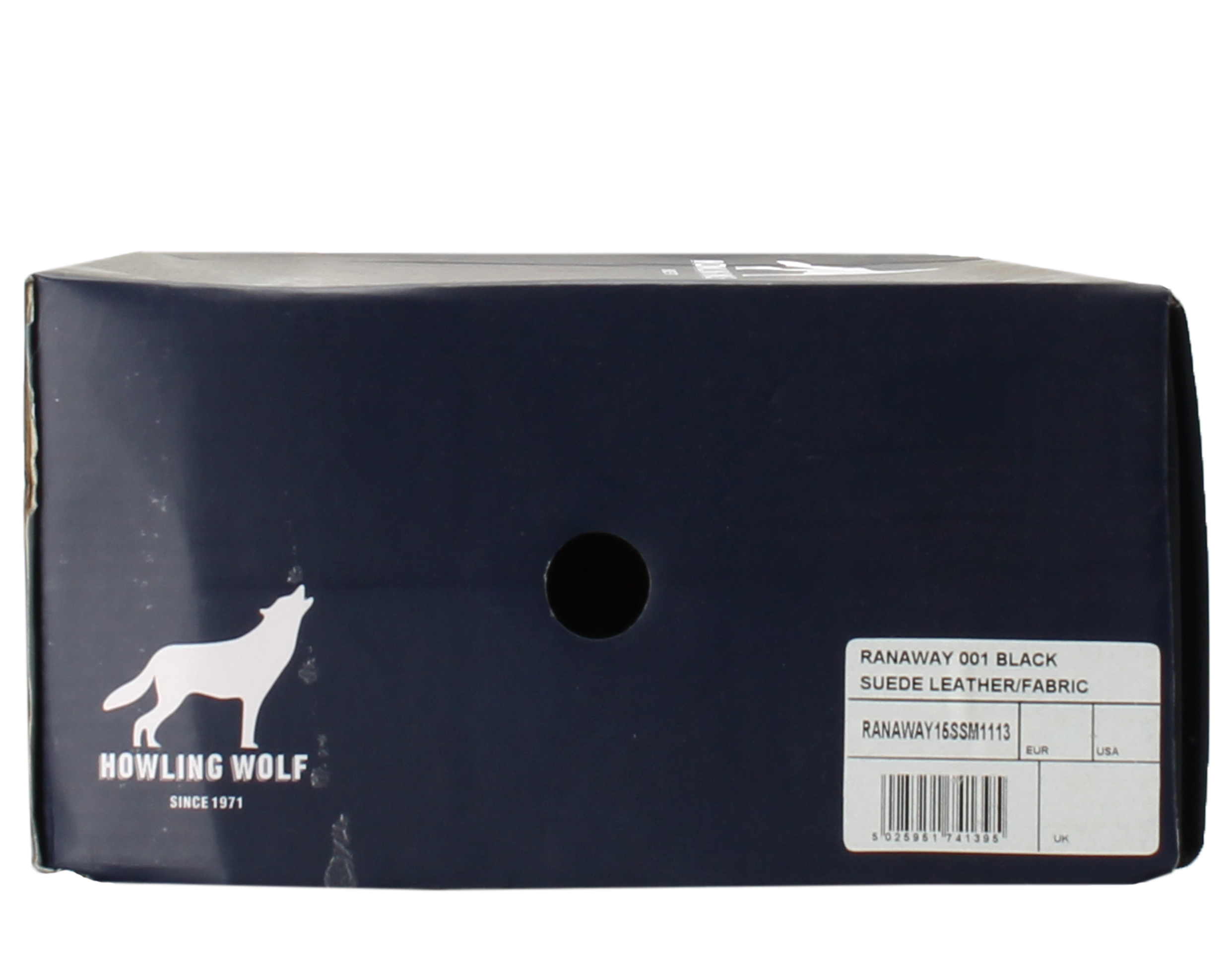 New Howling Wolf Men’s Ranaway Leather Suede Sneakers 10 Howling Wolf Ranaway Black/Grey Men main image 4
