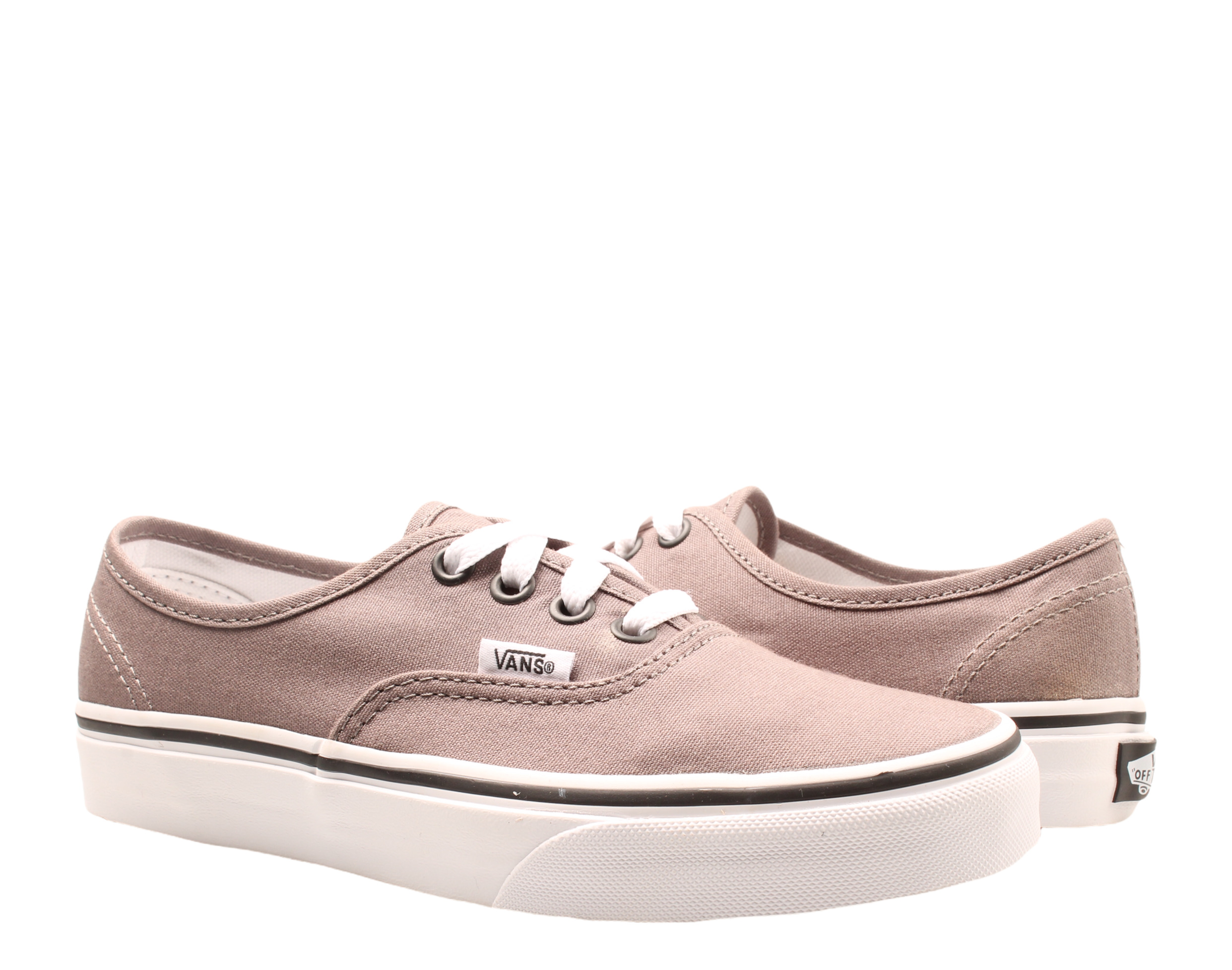 Vans Authentic Grey Pewter/Black Classic Low Top Sneakers
