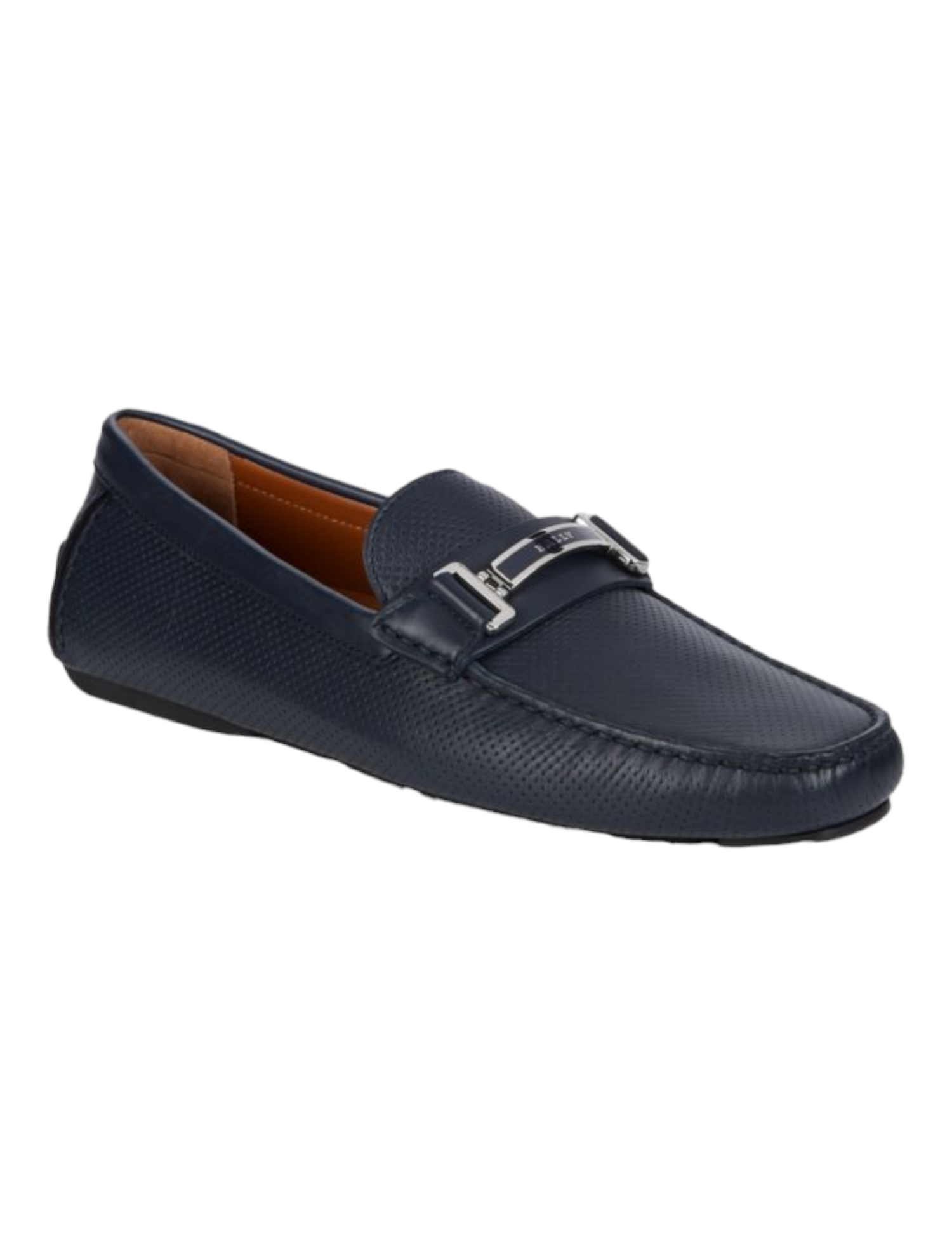 Bally Drulio Men's 6211257 Navy Leather Loafer ShoesMSRP $475 - Picture 7 of 42
