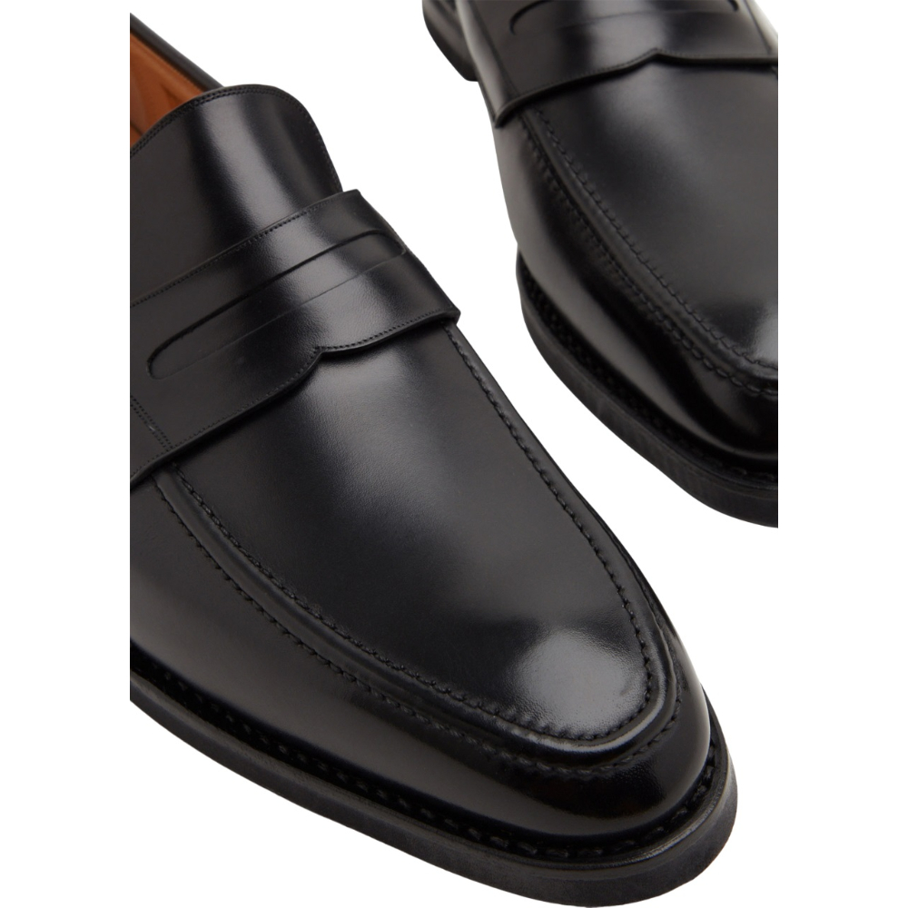 Bally Men’s Loafer Black Calf Leather Moc Toe Horsebit Sz 13M EUC Retail $695 Bally Mens Leather Loafer – NYC Designer Outlet main image 2