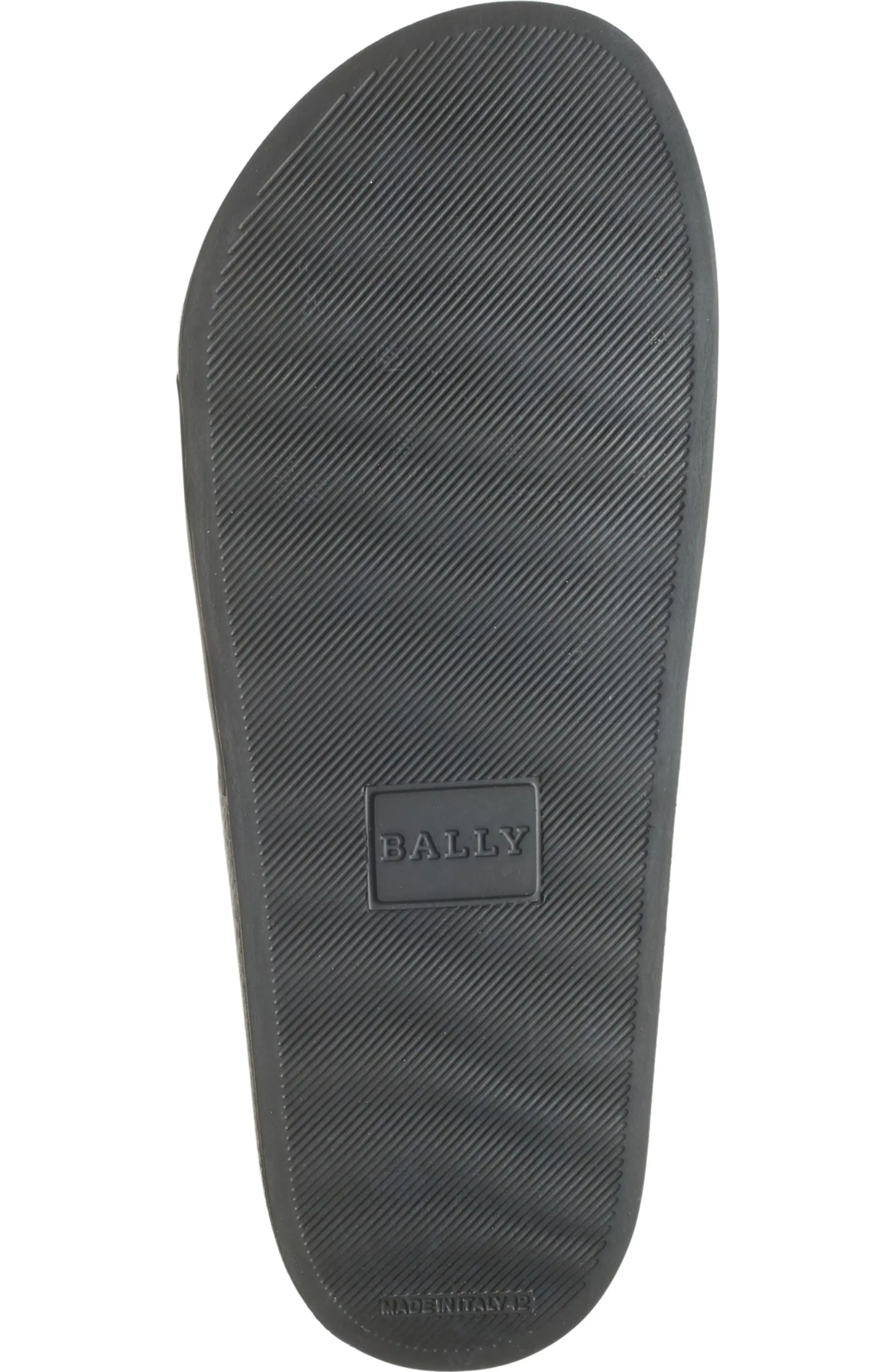Bally Simon 6234034 Men's Black Logo Rubber Sandals MSRP $195