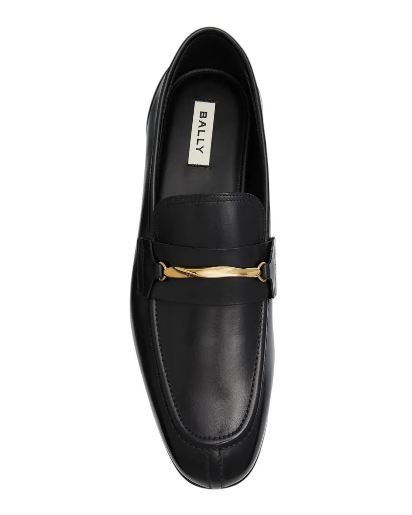 Mocasines Bally Genos 6304150 de cuero de becerro negro para hombre precio de venta sugerido por el fabricante 1180 USD - Imagen 11 de 17