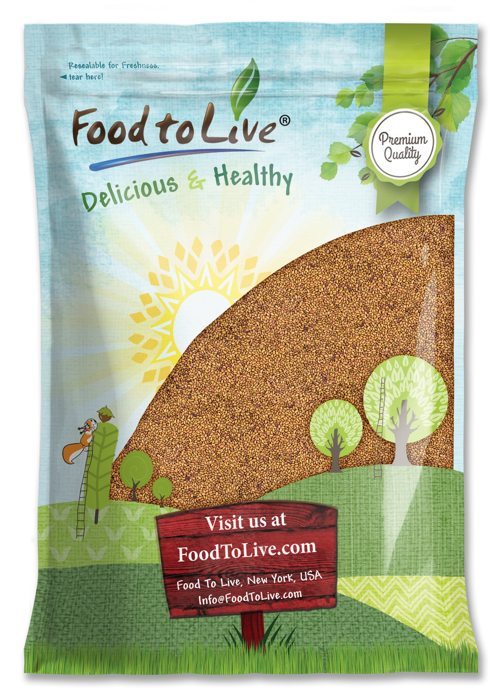 Alfalfa Seeds for Sprouting - Sproutable, Kosher, Raw, Vegan - by Food to Live - Picture 25 of 80