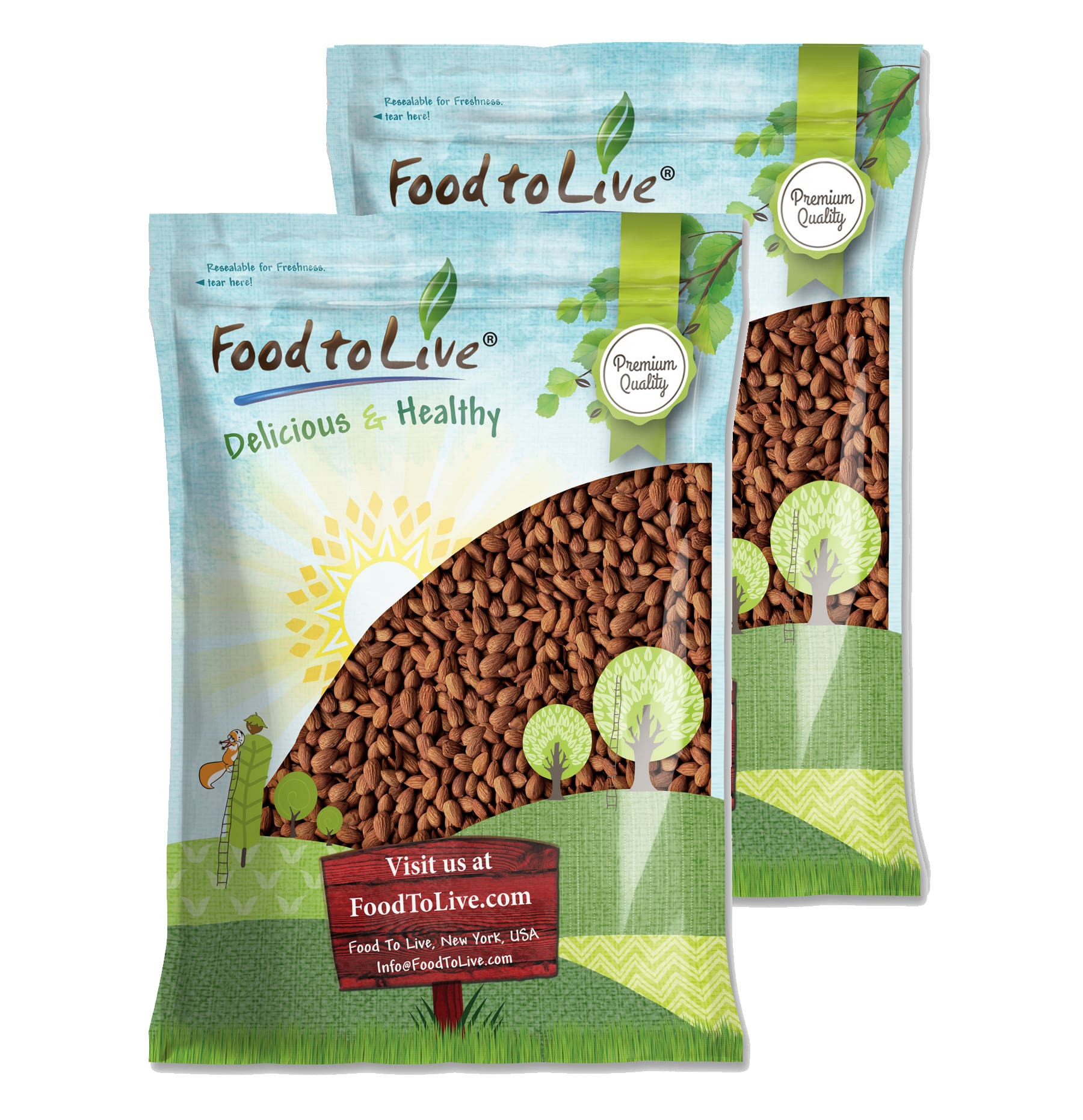 Dry Roasted California Almonds – Oven Roasted Whole Nuts, Kosher, Bulk