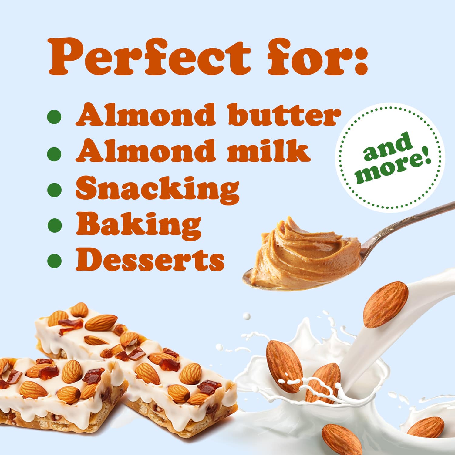 Organic Imported Raw Almonds - Non-GMO, Kosher, Raw, Vegan - by Food to Live - Picture 81 of 99