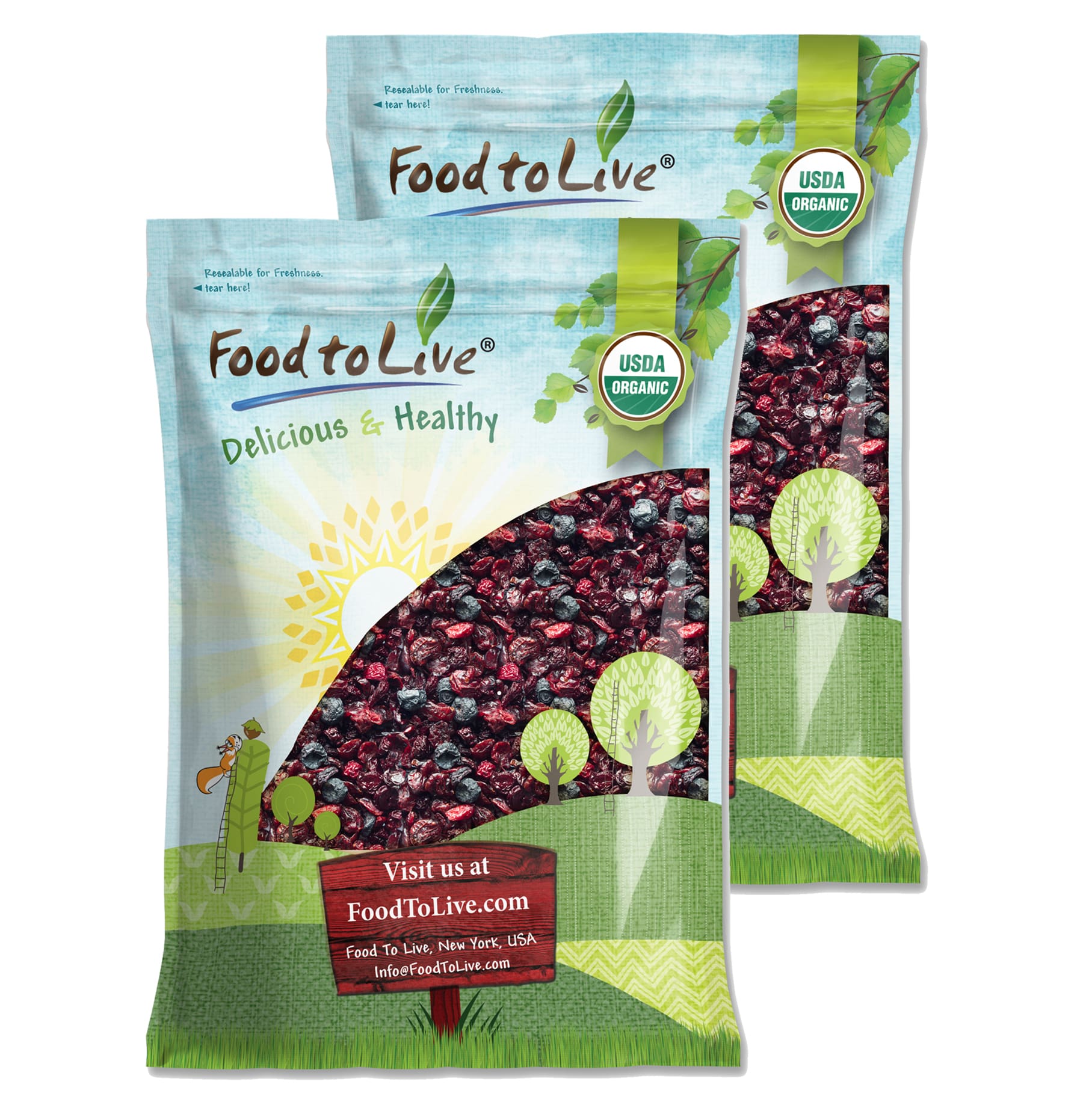 Organic Mixed Berries - Non-GMO, Raw, Vegan - by Food To Live - Picture 22 of 56