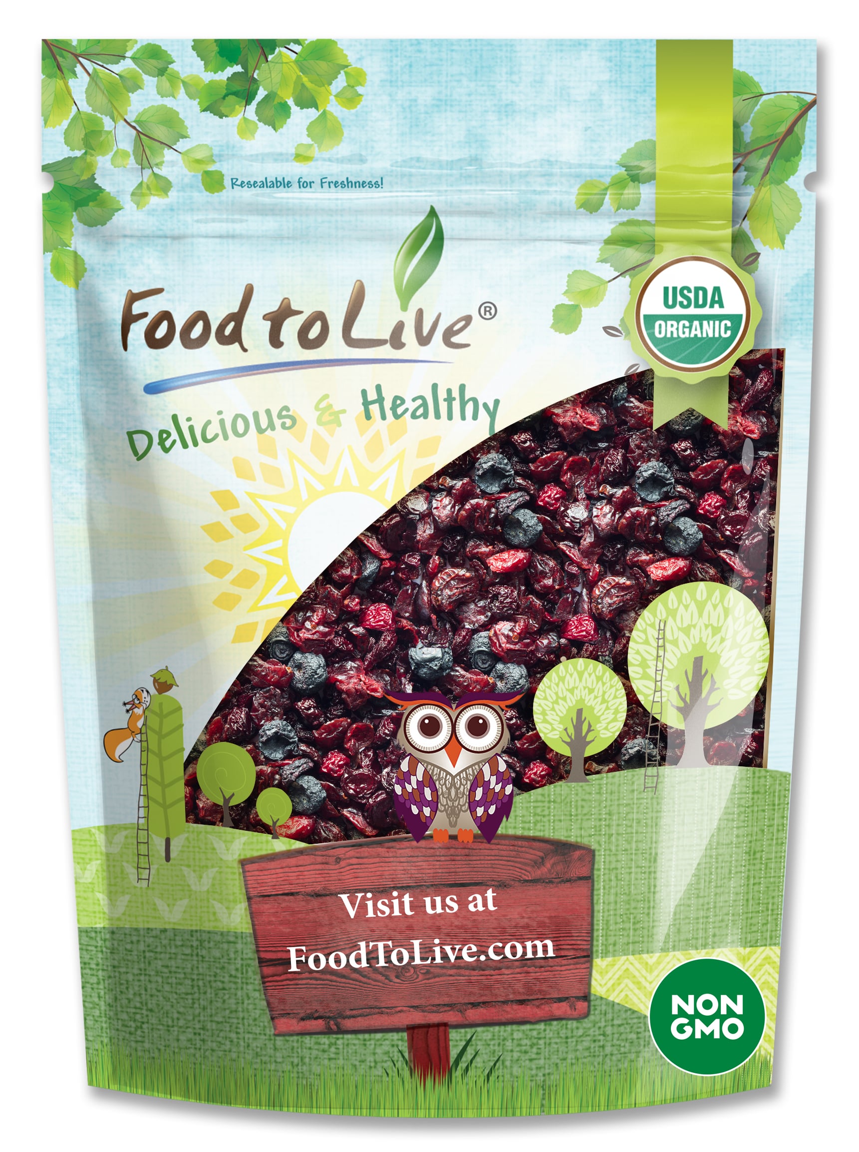 Organic Mixed Berries - Non-GMO, Raw, Vegan - by Food To Live - Picture 29 of 56
