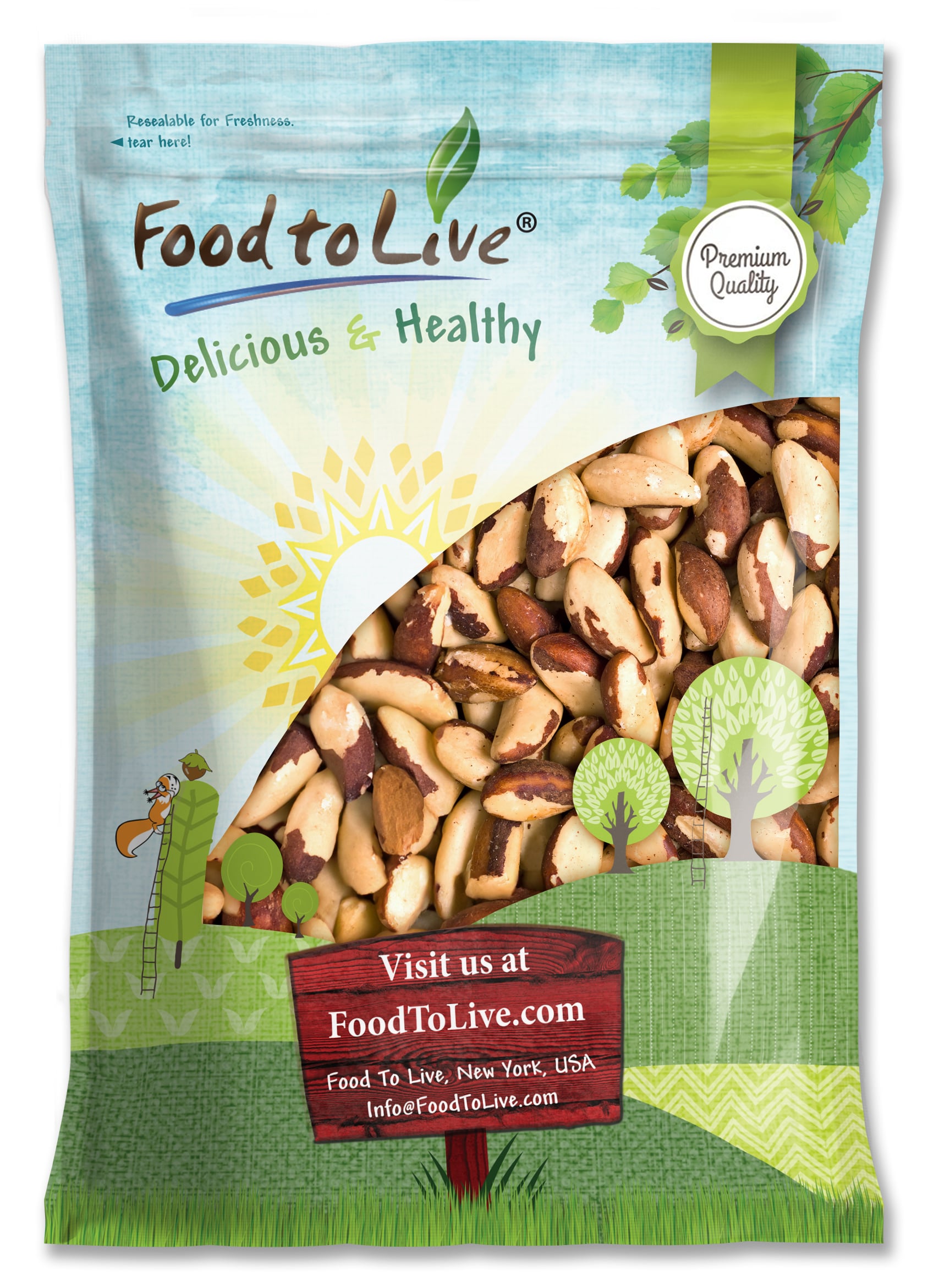 Brazil Nuts, Non-GMO Verified - Kosher, Raw, Vegan - by Food To Live - Picture 40 of 111