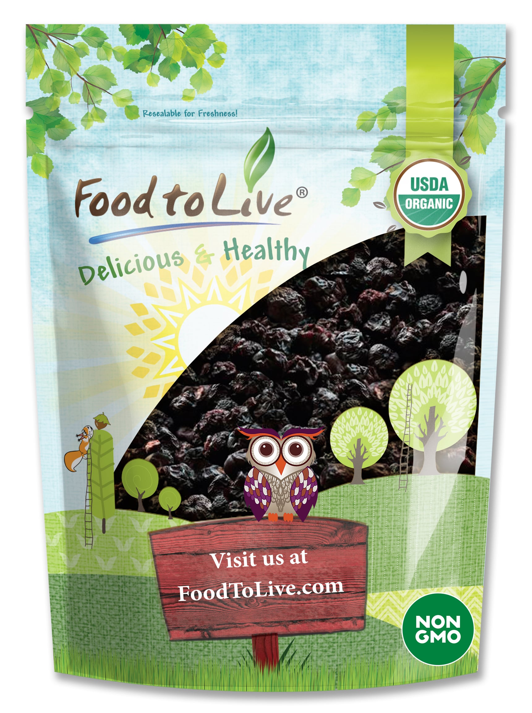 Organic Unsweetened Bing Cherries - Non-GMO, Raw, Vegan -by Food To Live - Picture 9 of 36