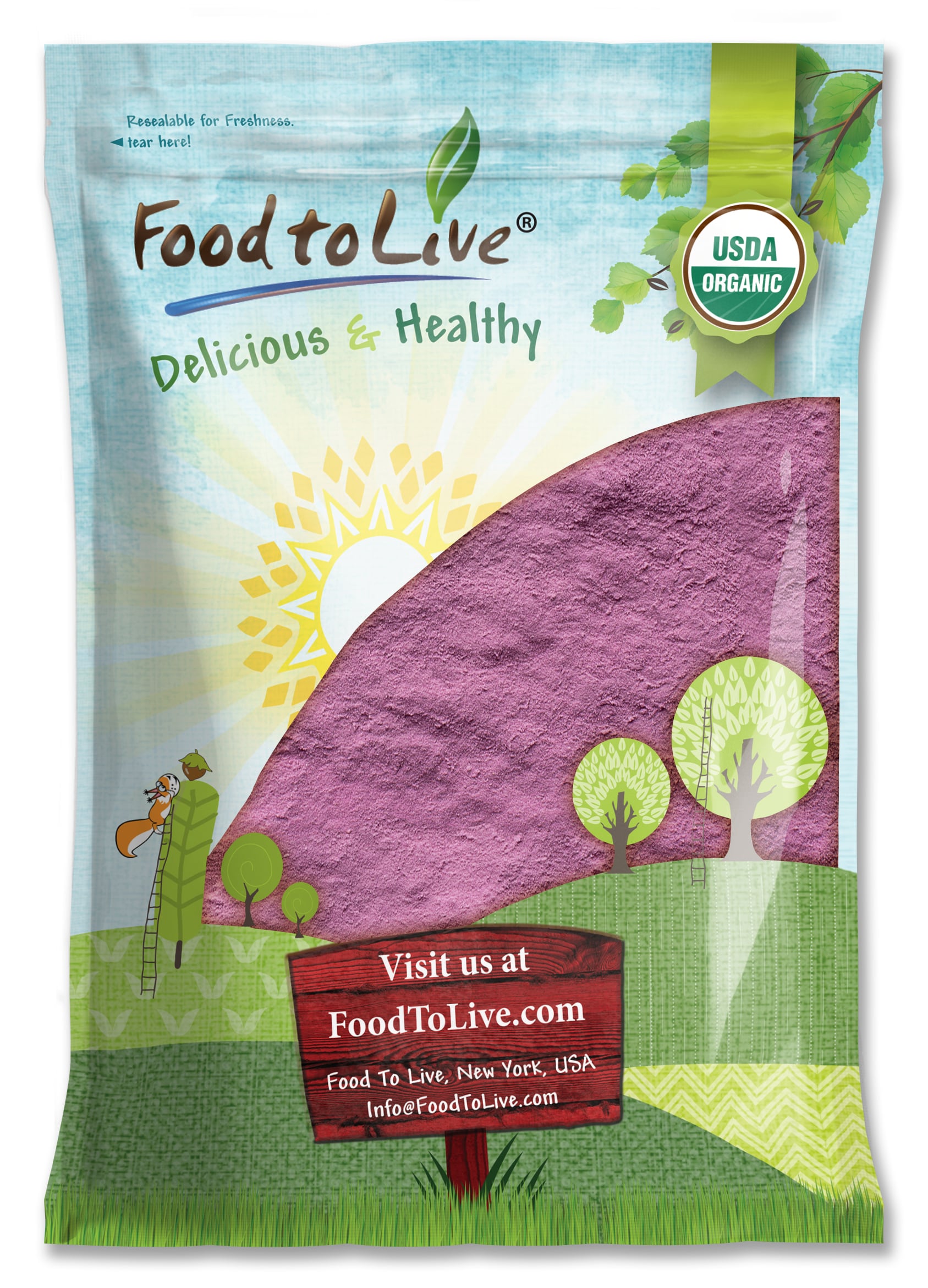 Organic Tart Cherry Powder — Non-GMO, Raw, Kosher, Vegan Superfood, Bulk - Picture 10 of 63