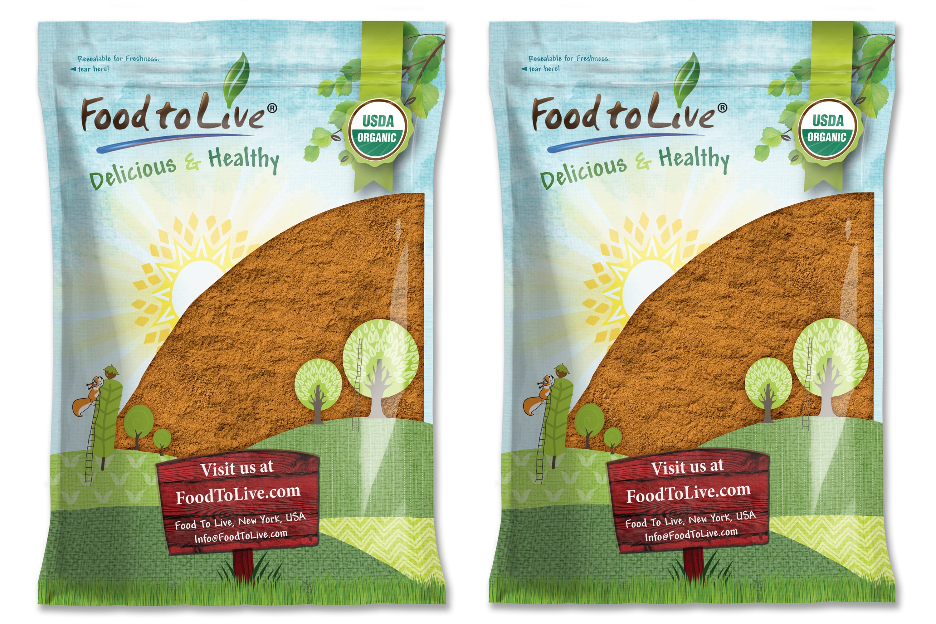 Organic Ground Cinnamon — Cassia Variety, Non-GMO, Kosher, Vegan, Sirtfood, Bulk