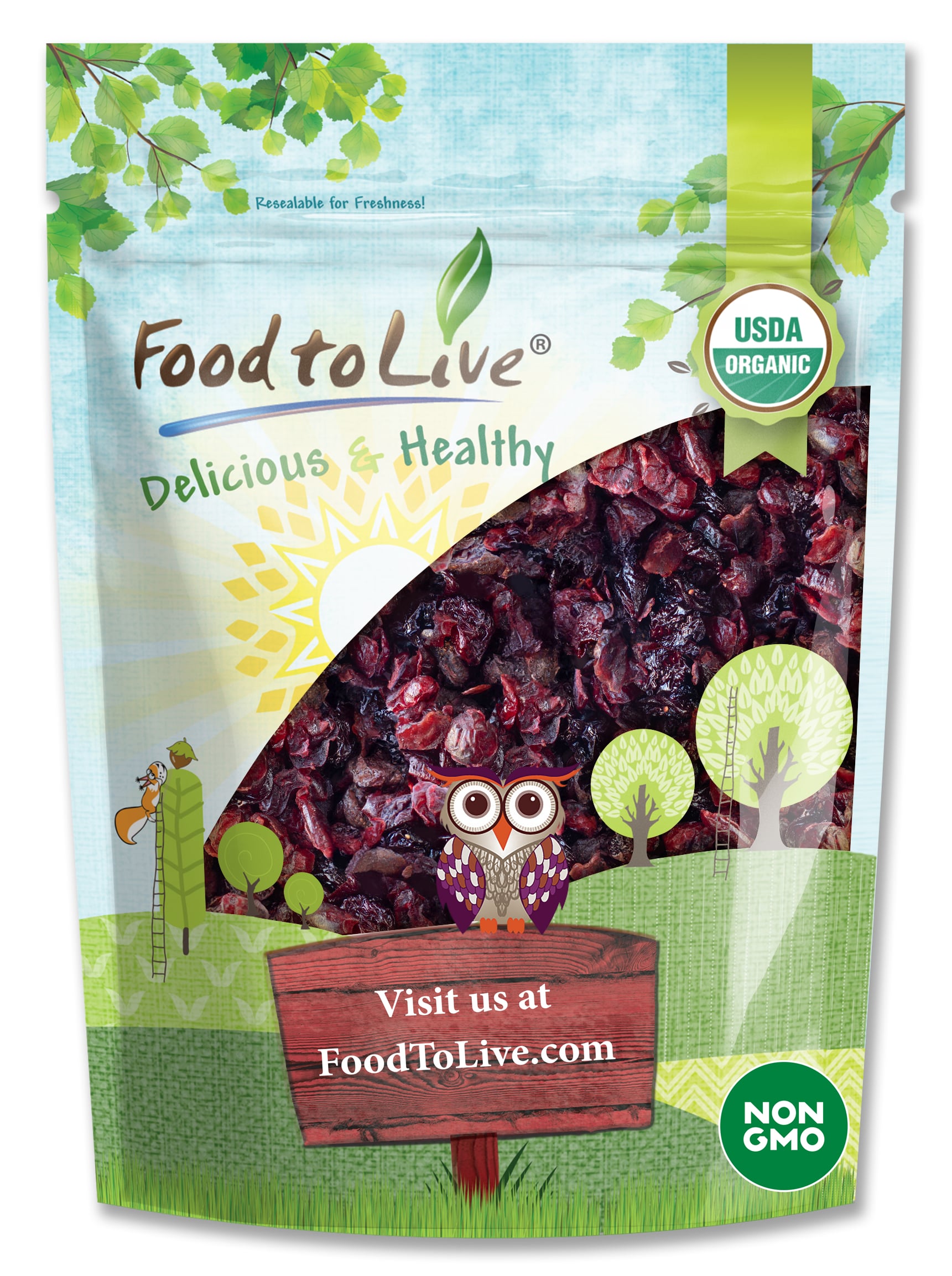 Organic Delightful Berries Mix – Non-GMO Cherries & Cranberries.