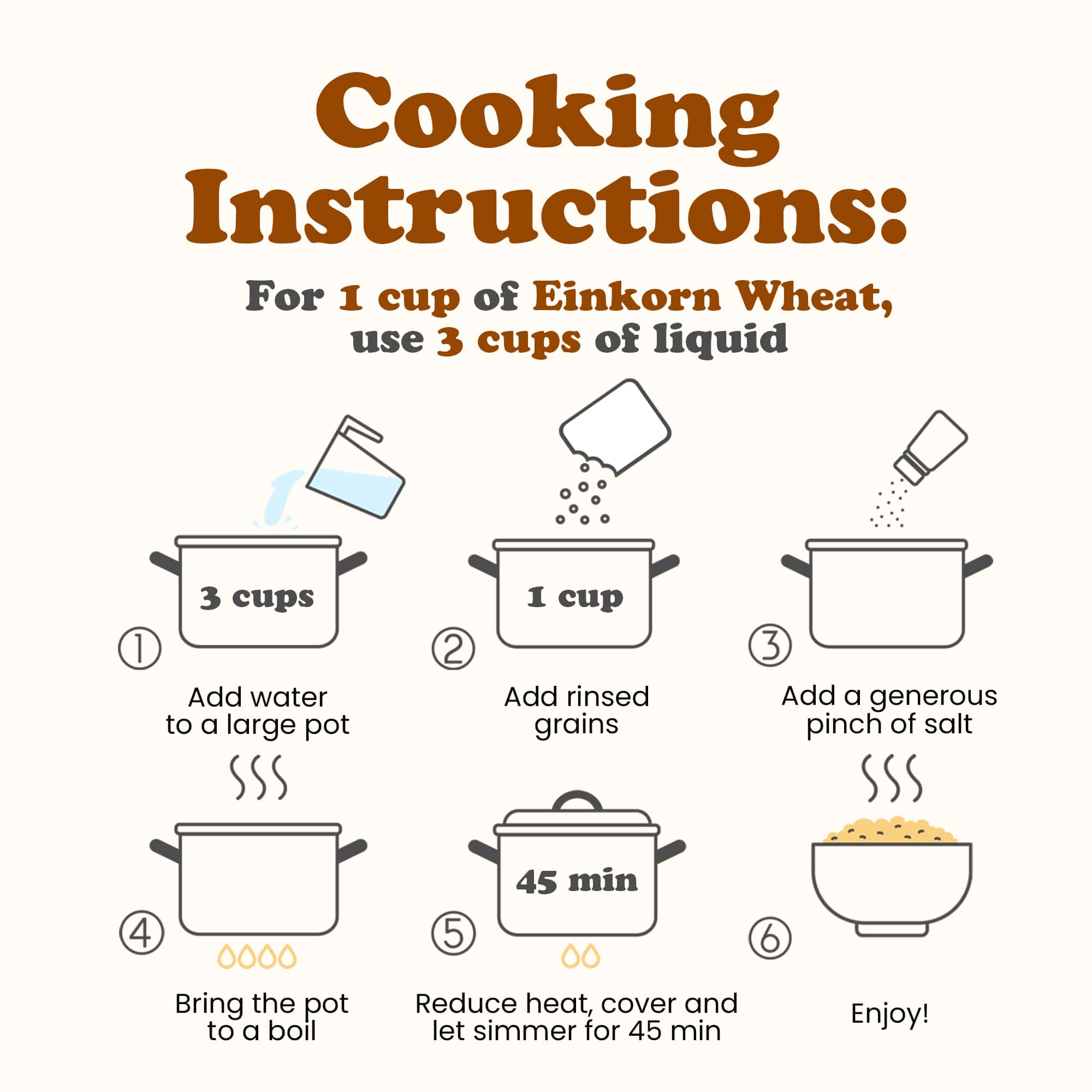 Organic Einkorn Wheat Berries NonGMO Whole Grain. Farro Piccolo in