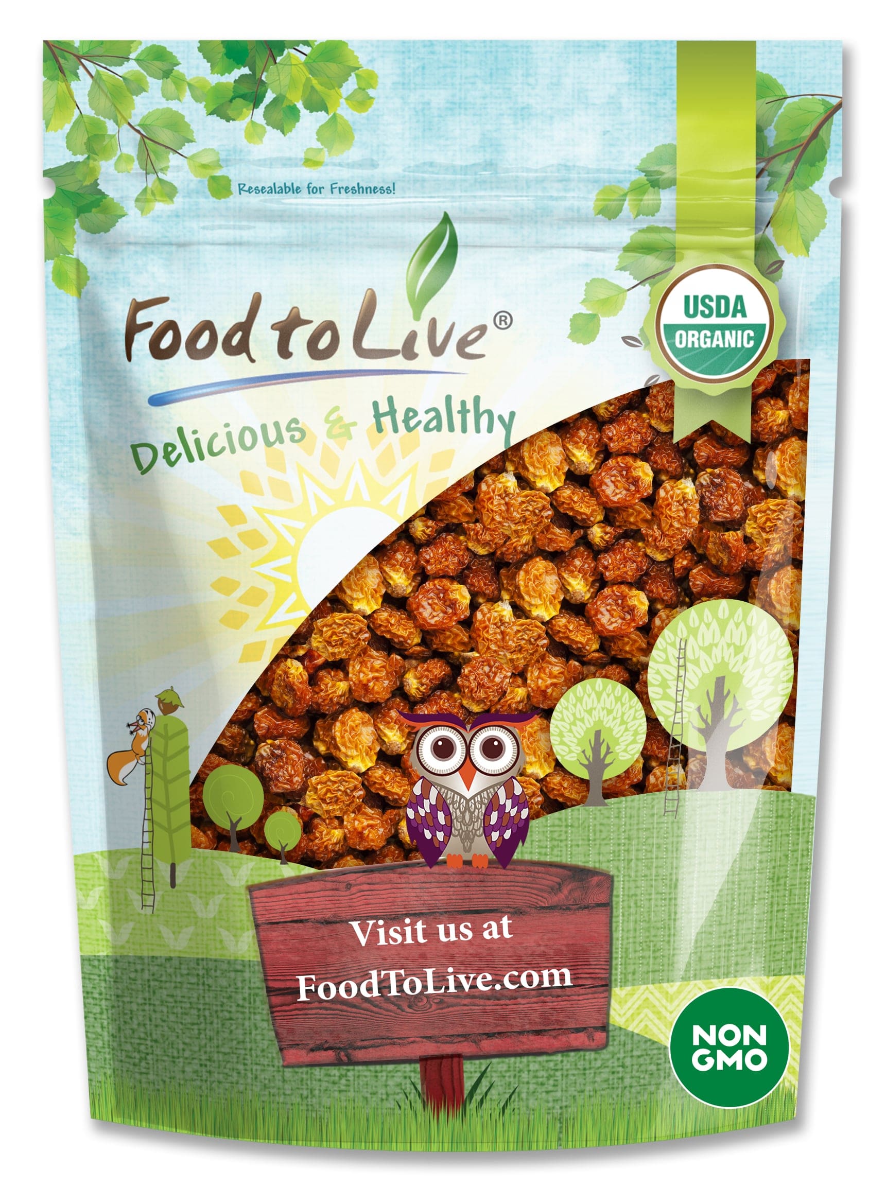 Organic Golden Berries - Non-GMO, Kosher, Raw, Vegan - by Food to Live - Picture 9 of 57