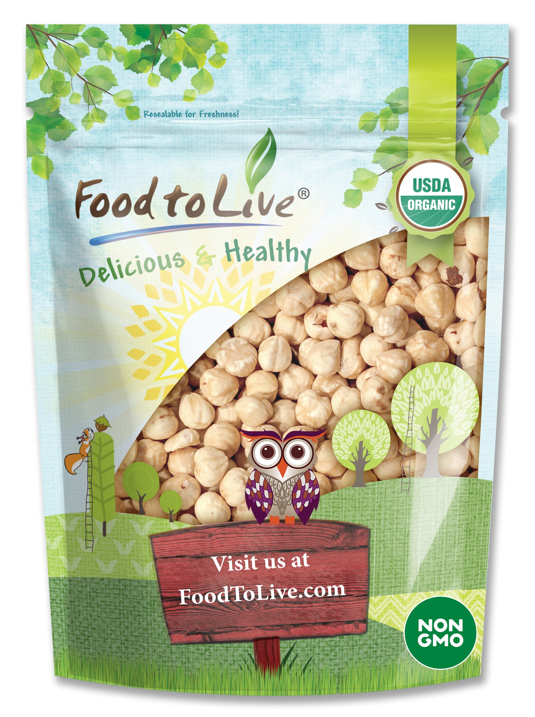 Organic Blanched Hazelnuts – Non-GMO, Unsalted, Unroasted, Vegan, Kosher - Picture 25 of 40