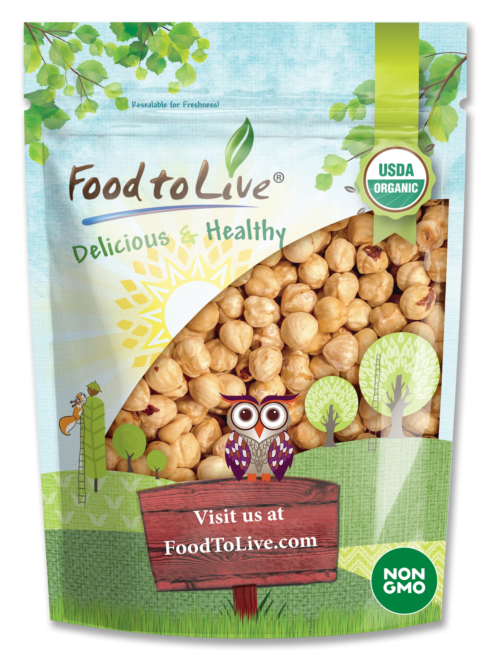 Organic Dry Roasted Blanched Hazelnuts with Himalayan Salt – Non-GMO, Vegan - Picture 26 of 49