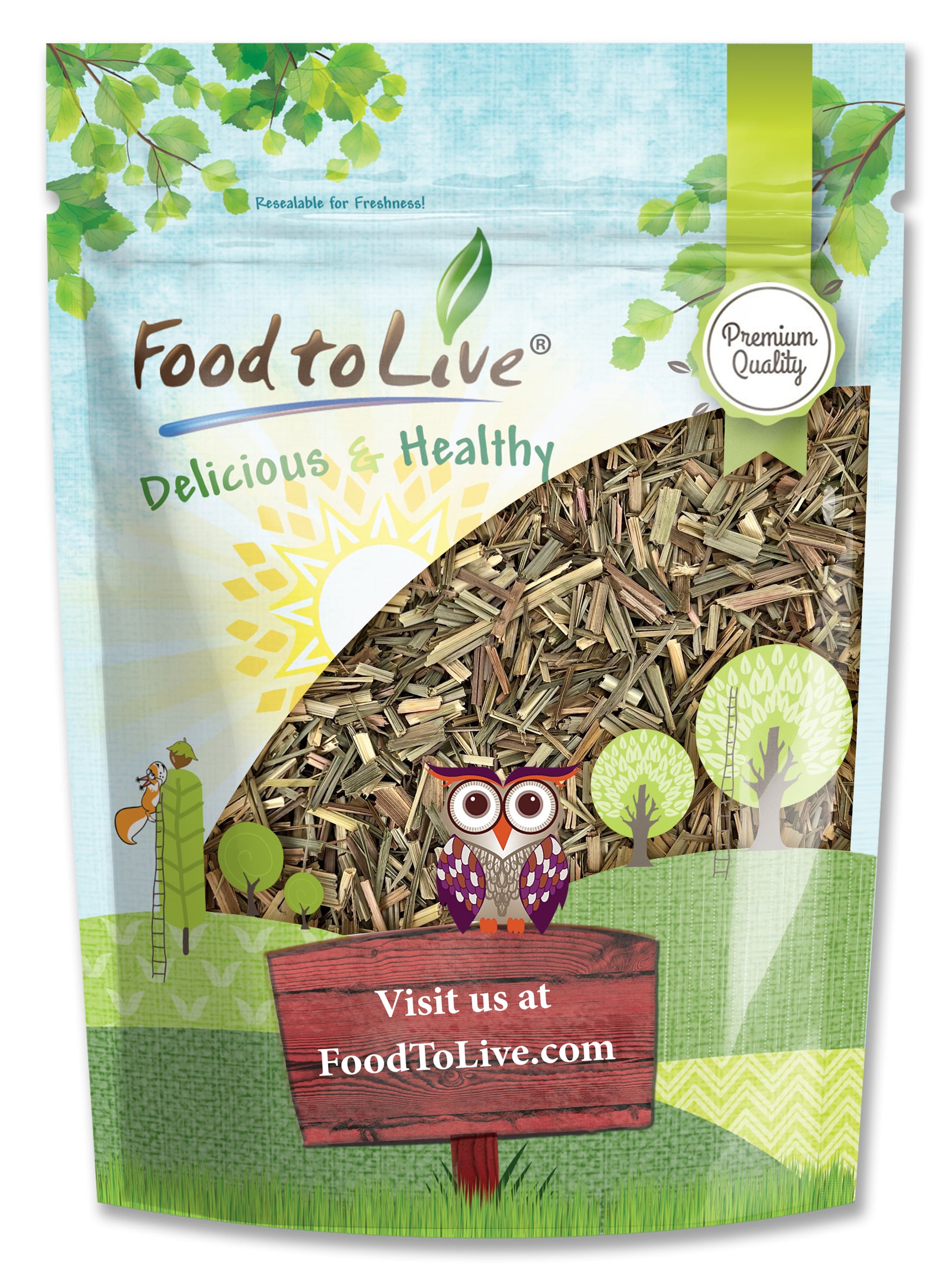 Dried Lemongrass Leaves – Cut Lemon Grass Herb, Vegan, Bulk. Rich in Vitamin C - Picture 25 of 56