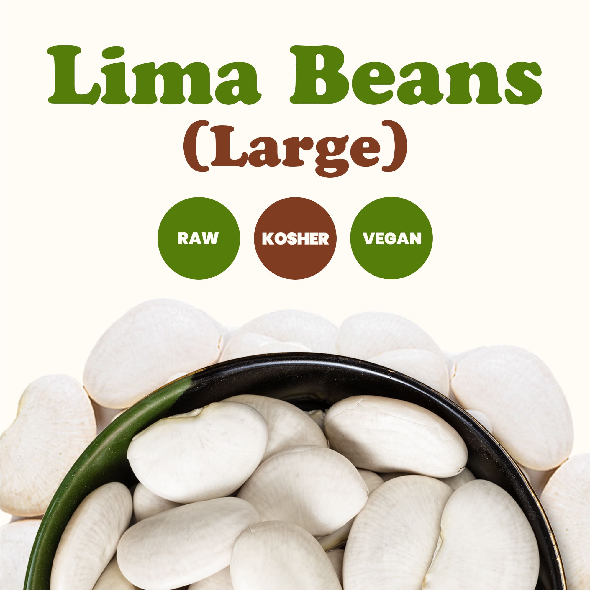 Large Lima Beans – Dry Butter Beans. Creamy Habas Grandes. Rich in Protein, Iron - Produktbild 3