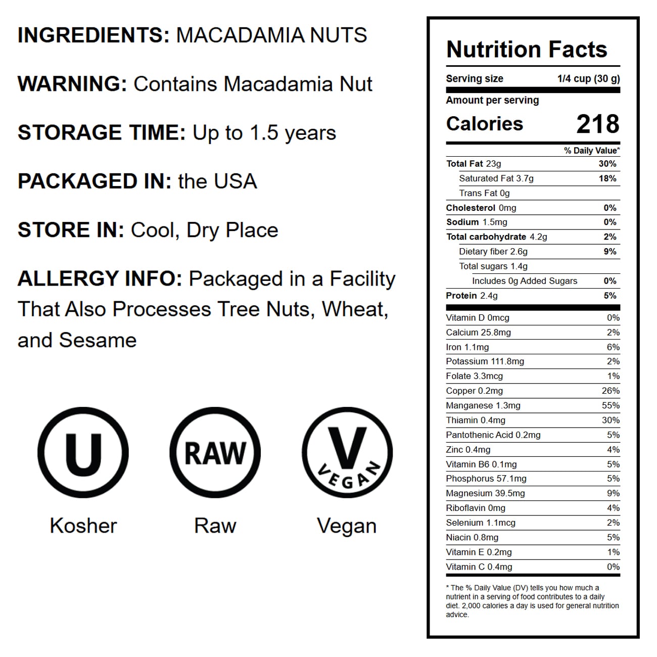 Macadamia Nut Halves and Pieces – Kosher, Raw, Vegan – by Food to Live - Picture 15 of 92