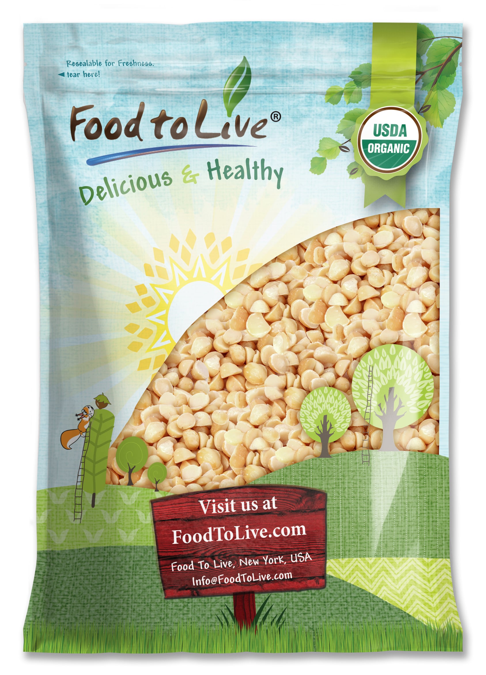Organic Macadamia Nut Halves and Pieces - Non-GMO, Unsalted – by Food to Live - Picture 28 of 81