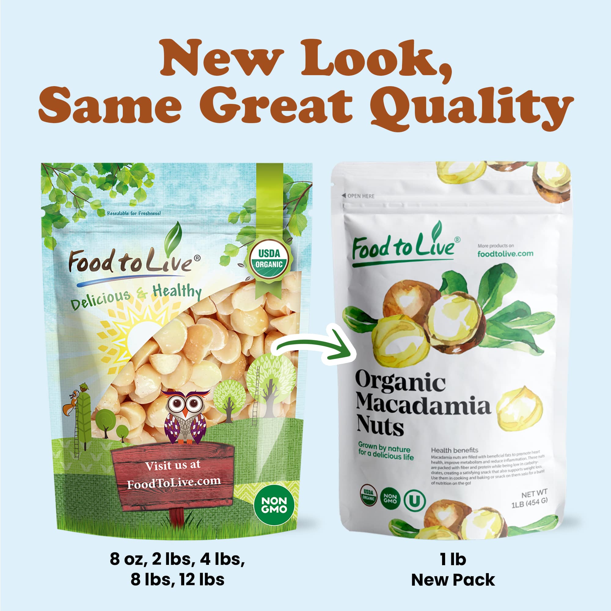 Organic Macadamia Nut Halves and Pieces - Non-GMO, Unsalted – by Food to Live - Picture 27 of 81