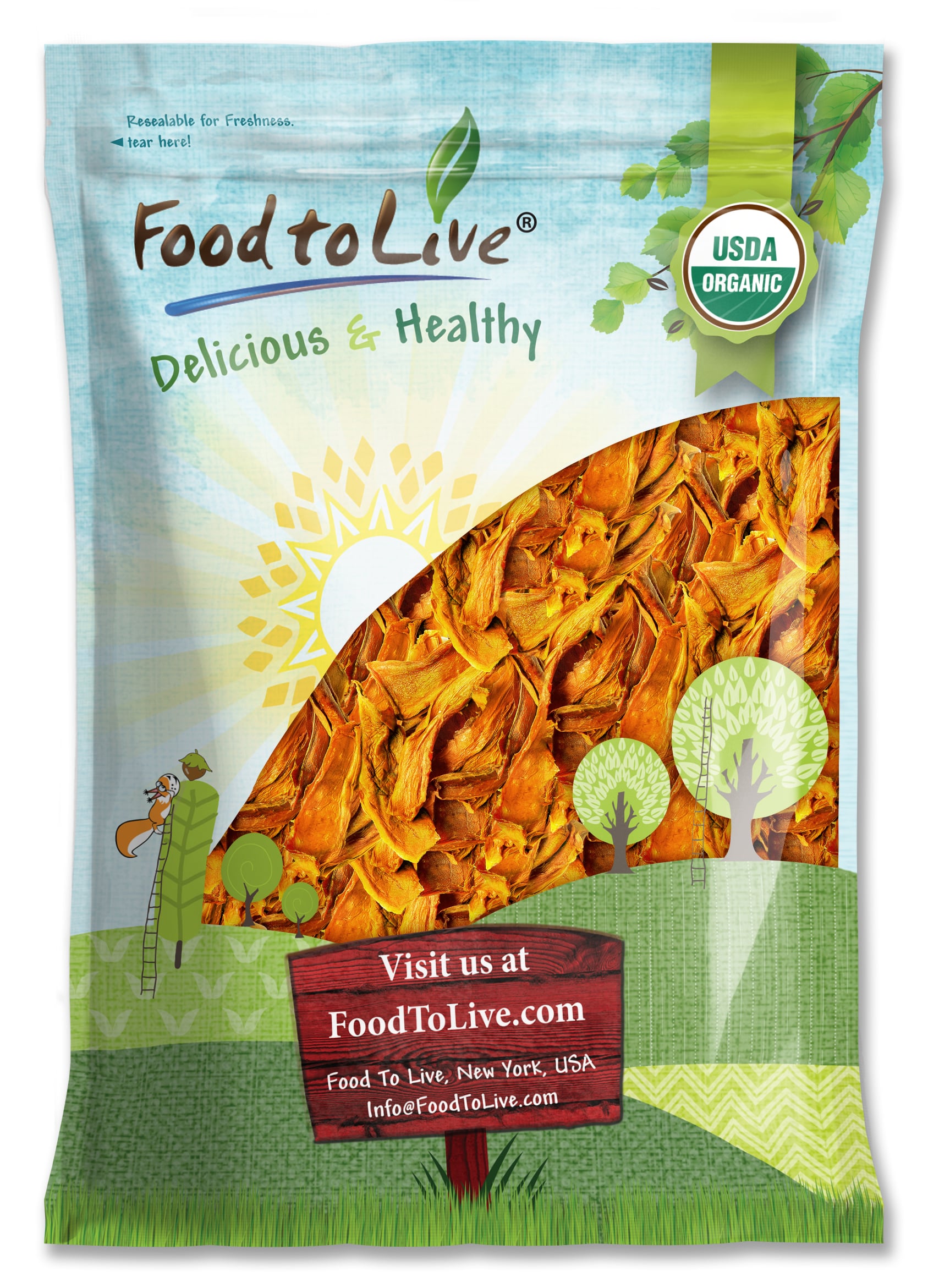 Organic Dried Mango Strips – Non-GMO, Unsulphured, Vegan, Kosher Food in Bulk - Picture 17 of 56