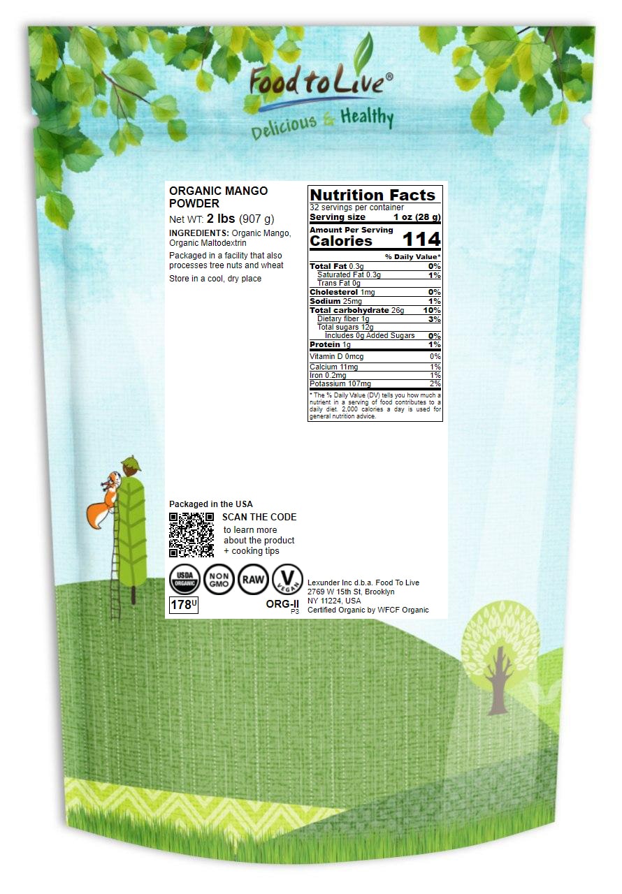 Organic Mango Powder - Non-GMO, Unsulfured, Great for Baking, No Sulphites - Picture 29 of 54