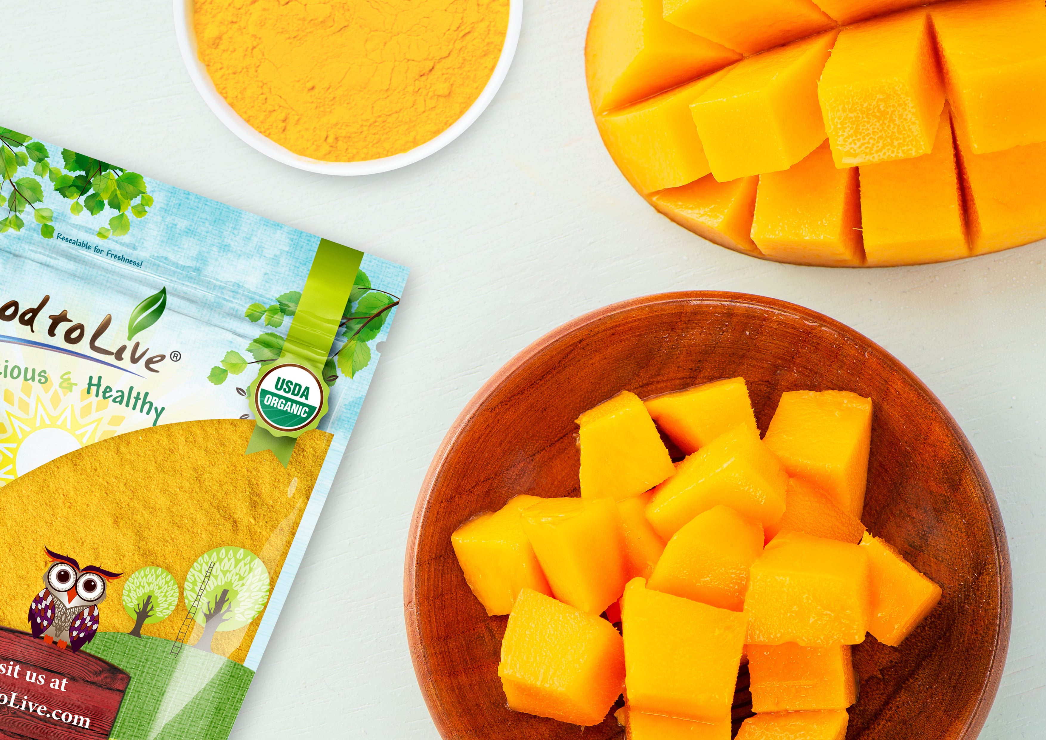Organic Mango Powder - Non-GMO, Unsulfured, Great for Baking, No Sulphites - Picture 34 of 54