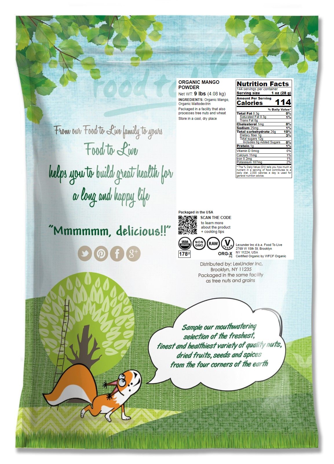 Organic Mango Powder - Non-GMO, Unsulfured, Great for Baking, No Sulphites - Picture 11 of 54