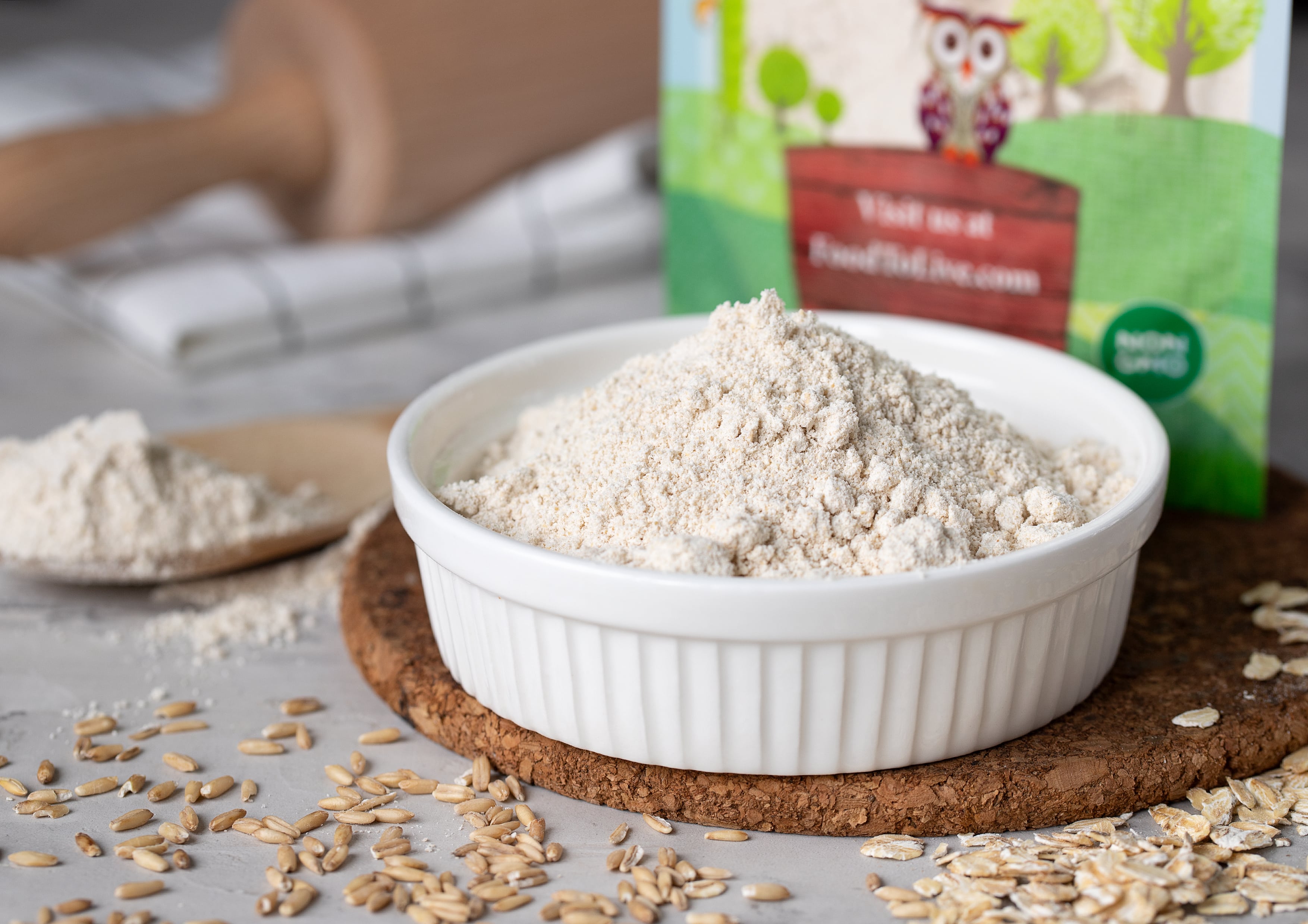 Organic Oat Flour — NonGMO, Kosher, Pure, Vegan, Bulk Food To Live