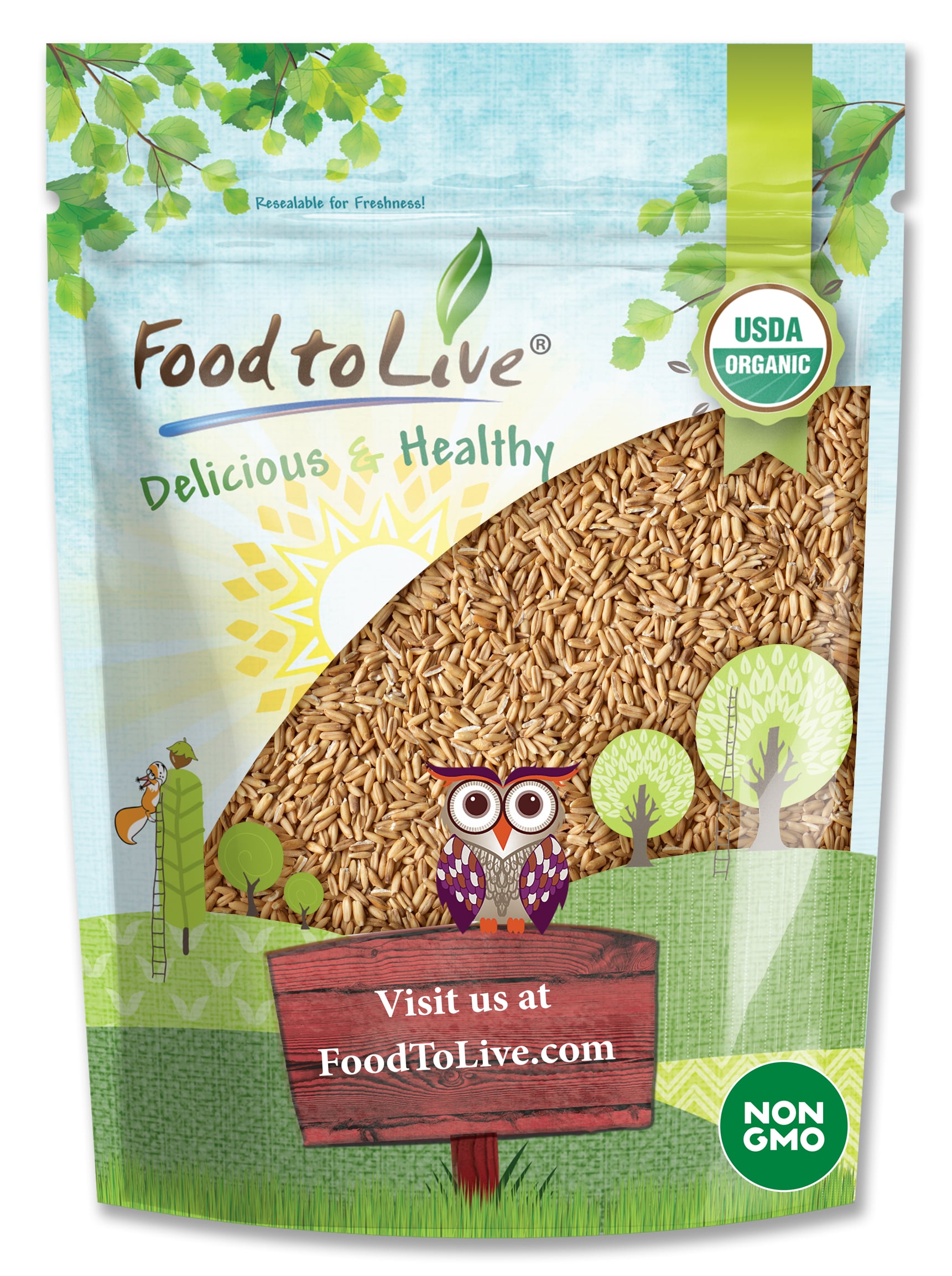 Gluten Free Organic Oat Groats — Non-GMO Seeds, Raw, Non-Irradiated, Vegan, Bulk - Picture 29 of 64
