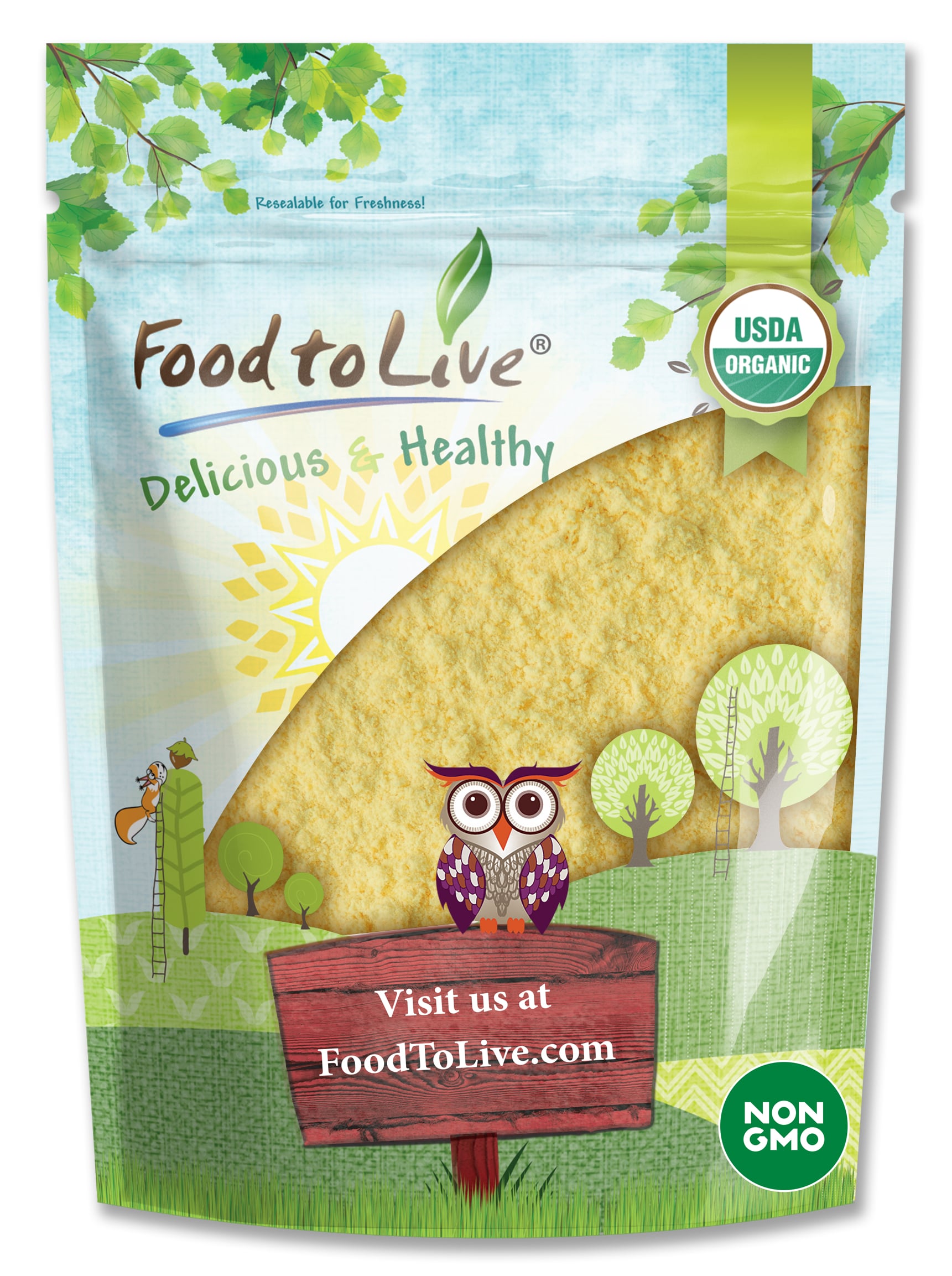 Organic Orange Powder — Non-GMO, Made from Raw Dried Citrus Fruit, Unsulfured