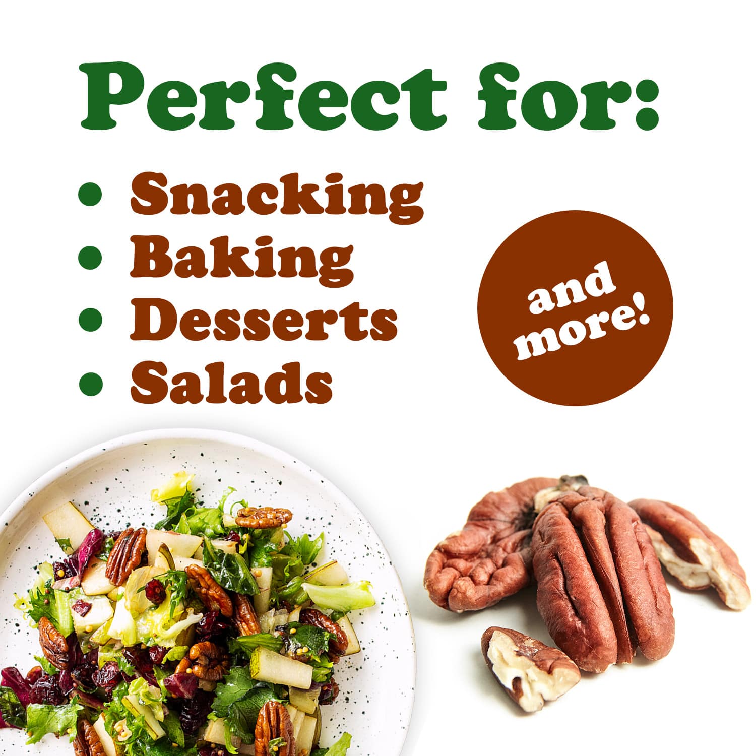 Pecans Pieces — Raw, Chopped, Unsalted, Unroasted, Kosher, Vegan, Bulk - Picture 31 of 72