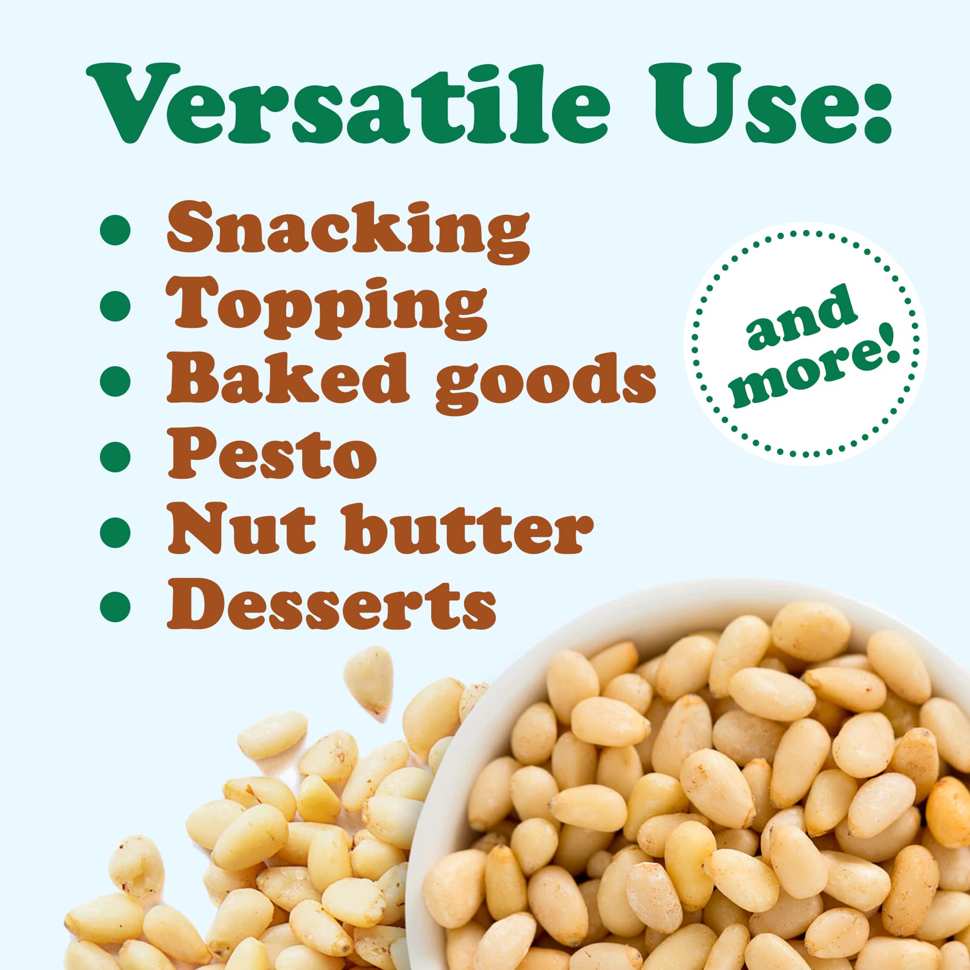 Pine Nuts – Whole Raw Pignolias, Unsalted, Vegan, Kosher, Bulk, Great for Pesto - Picture 26 of 107