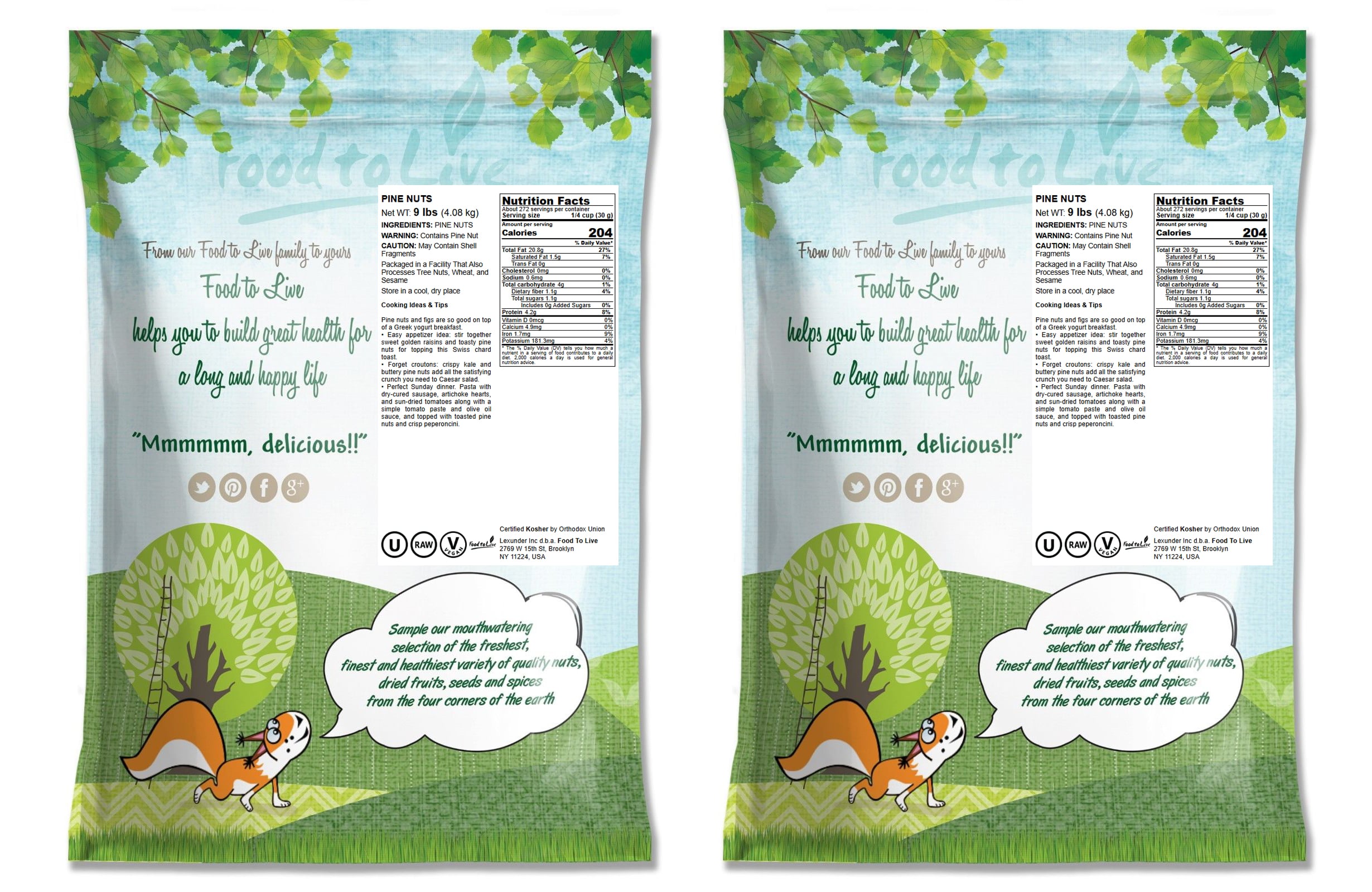 Pine Nuts – Whole Raw Pignolias, Unsalted, Vegan, Kosher, Bulk, Great for Pesto - Picture 30 of 107